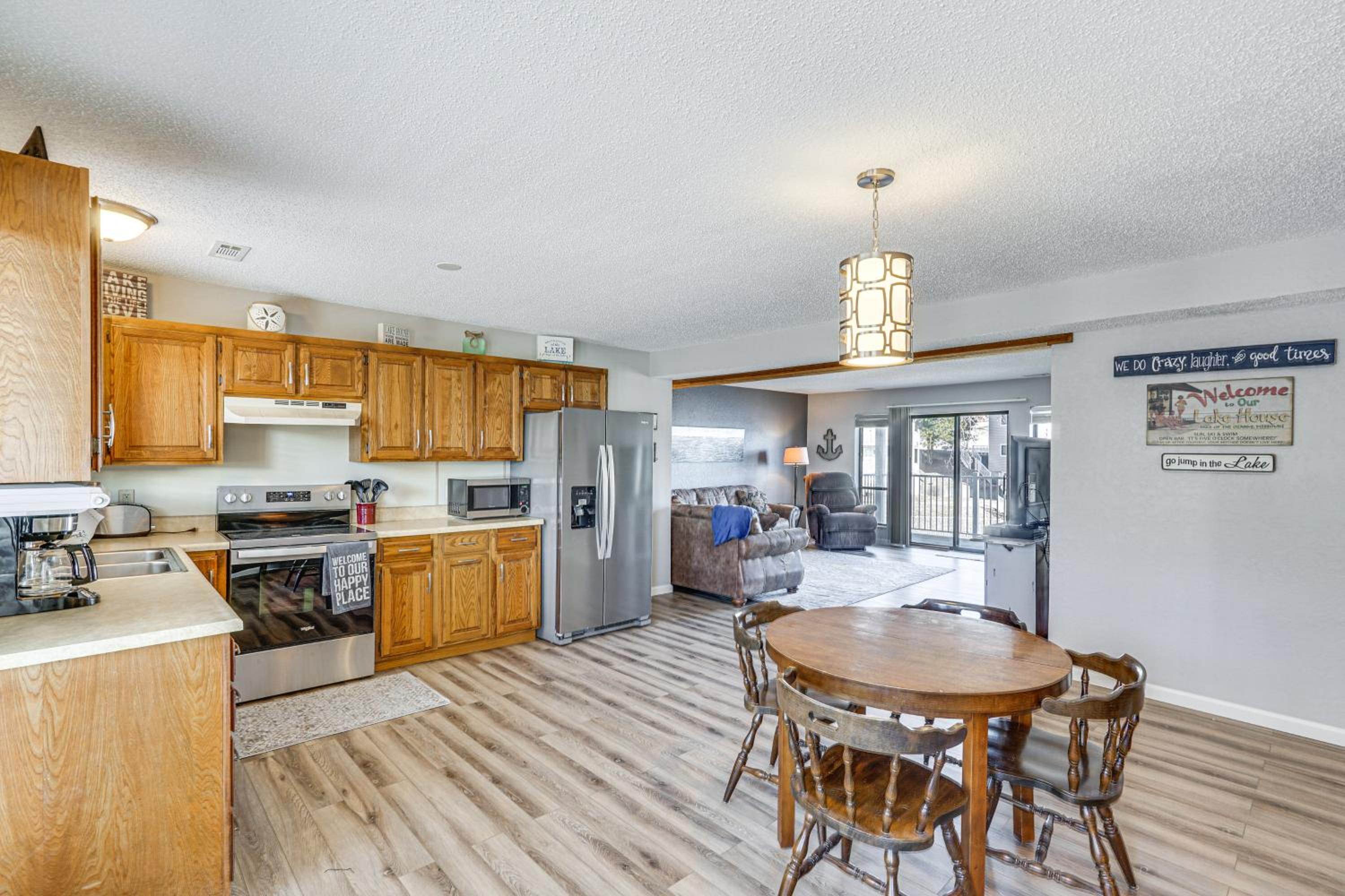 Balcony with Lake Views Waterfront Ozarks Condo!