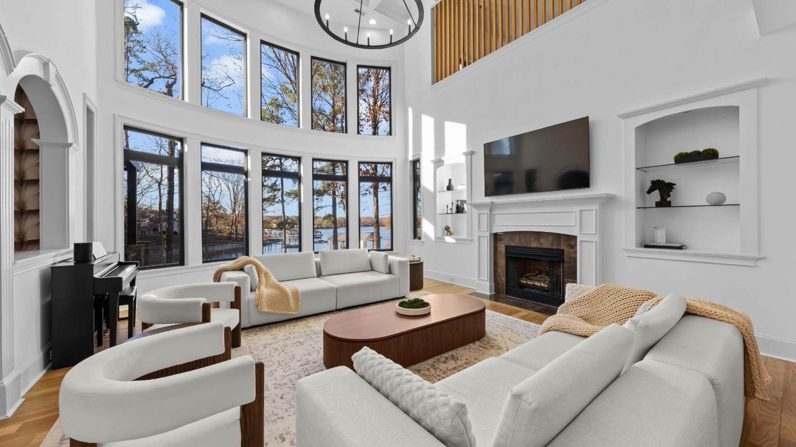 Spacious Lake Norman Home w Tennis Court Firepit Deck Lion Manor by AvantStay