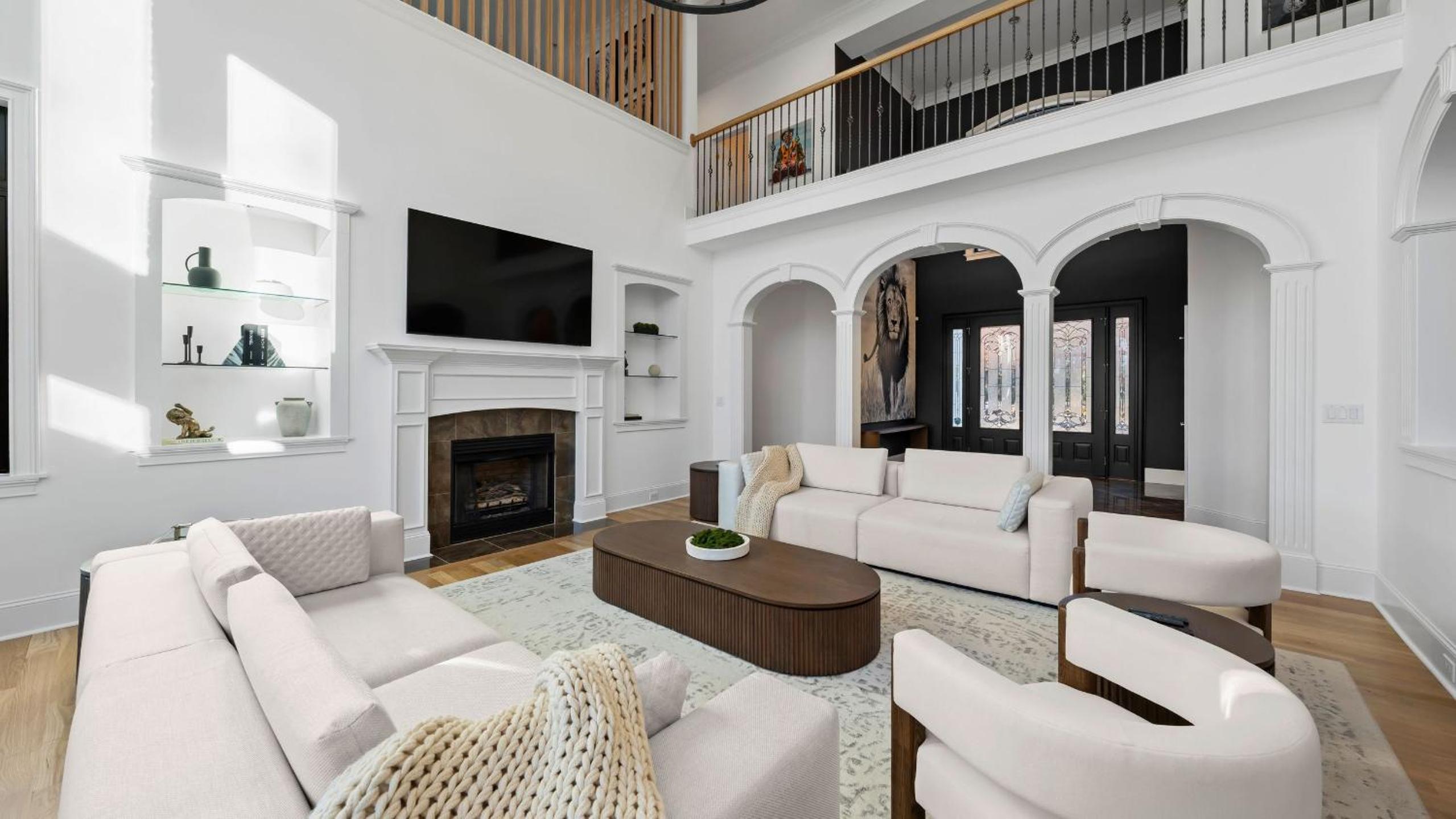 Spacious Lake Norman Home w Tennis Court Firepit Deck Lion Manor by AvantStay