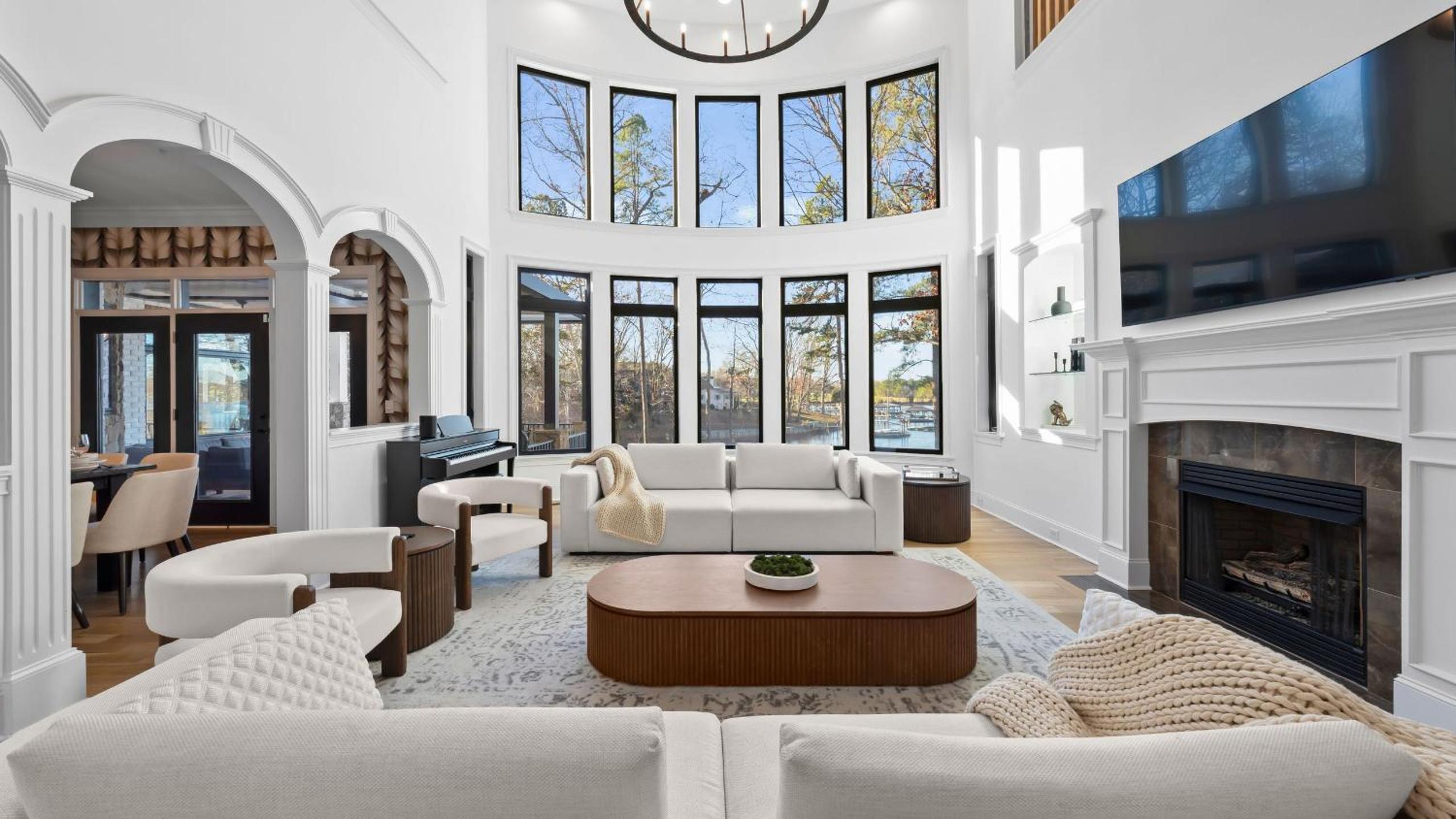 Spacious Lake Norman Home w Tennis Court Firepit Deck Lion Manor by AvantStay