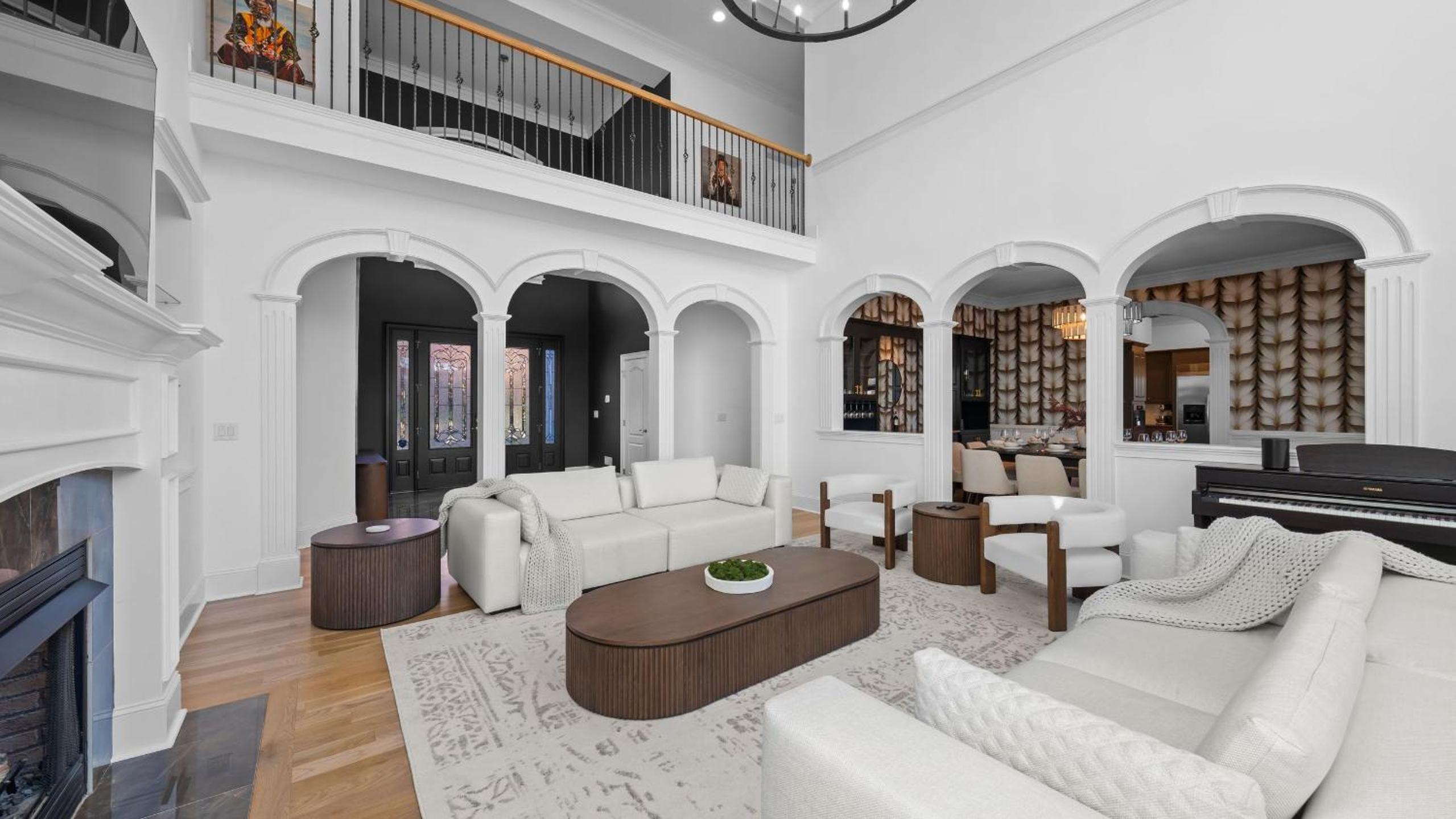 Spacious Lake Norman Home w Tennis Court Firepit Deck Lion Manor by AvantStay