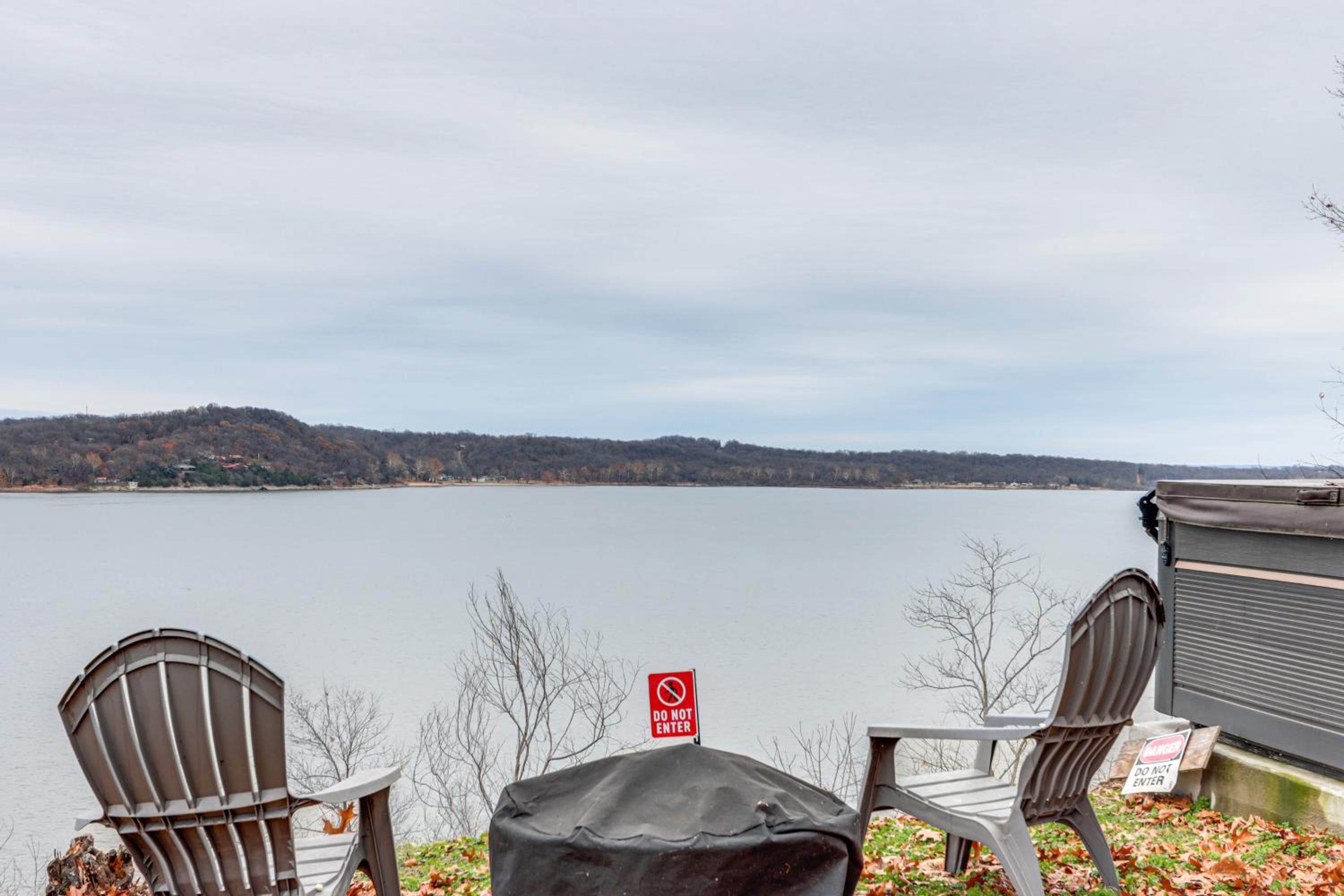 Family Friendly! Waterfront Grove Gem with Fire Pit