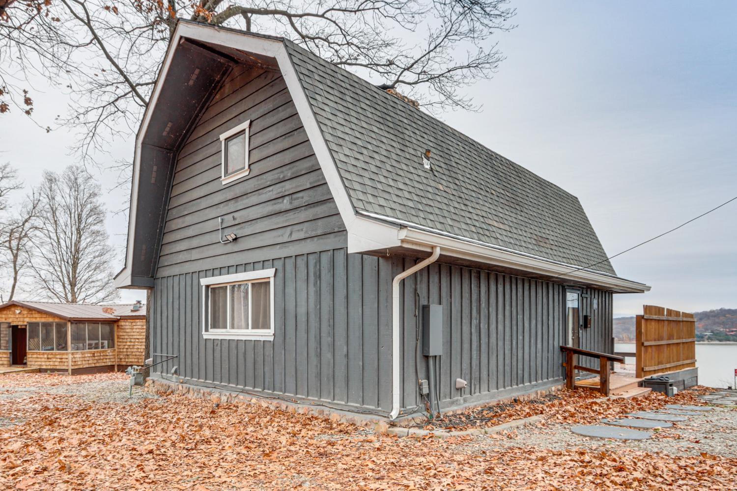 Family Friendly! Waterfront Grove Gem with Fire Pit