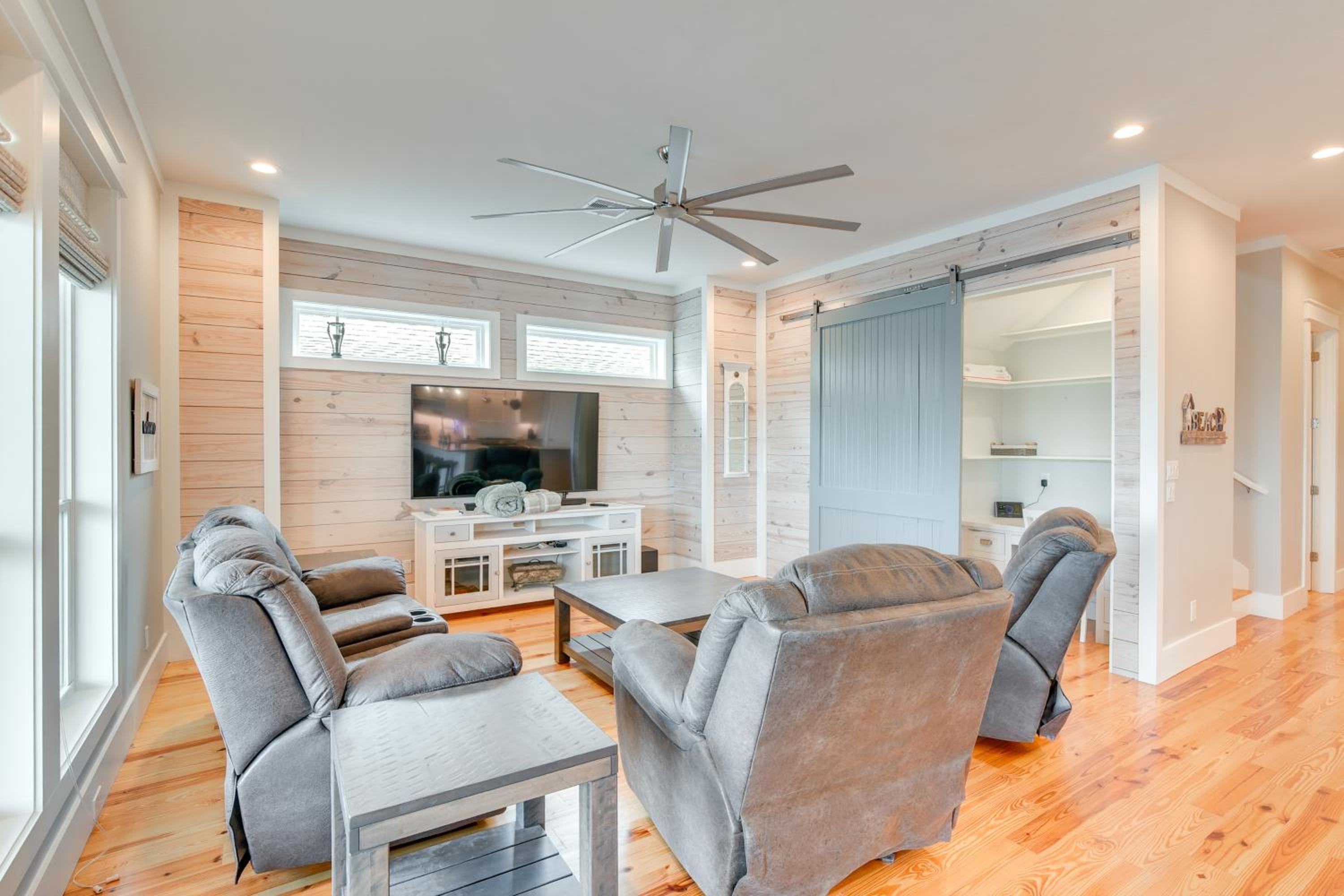 Walk to Beach! Bayfront Port Bolivar Home with Dock