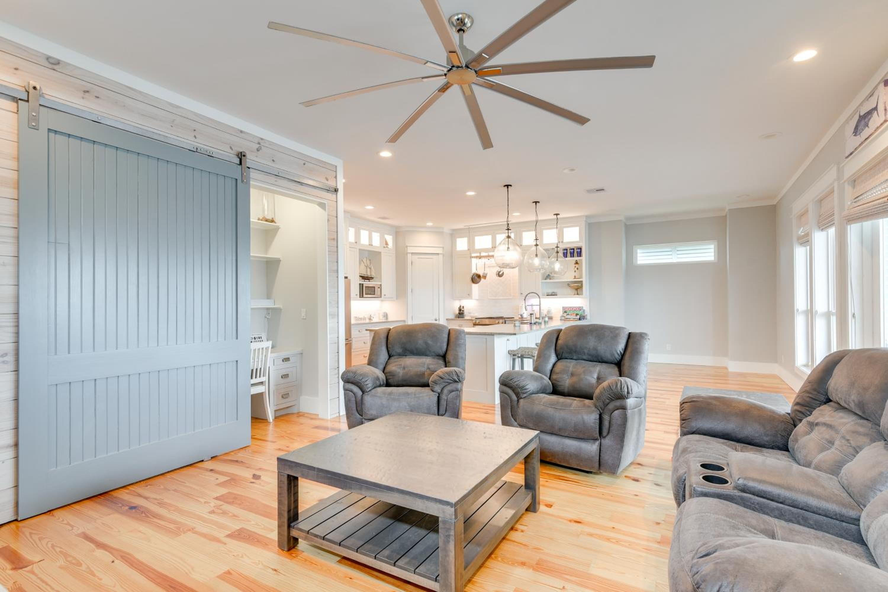 Walk to Beach! Bayfront Port Bolivar Home with Dock