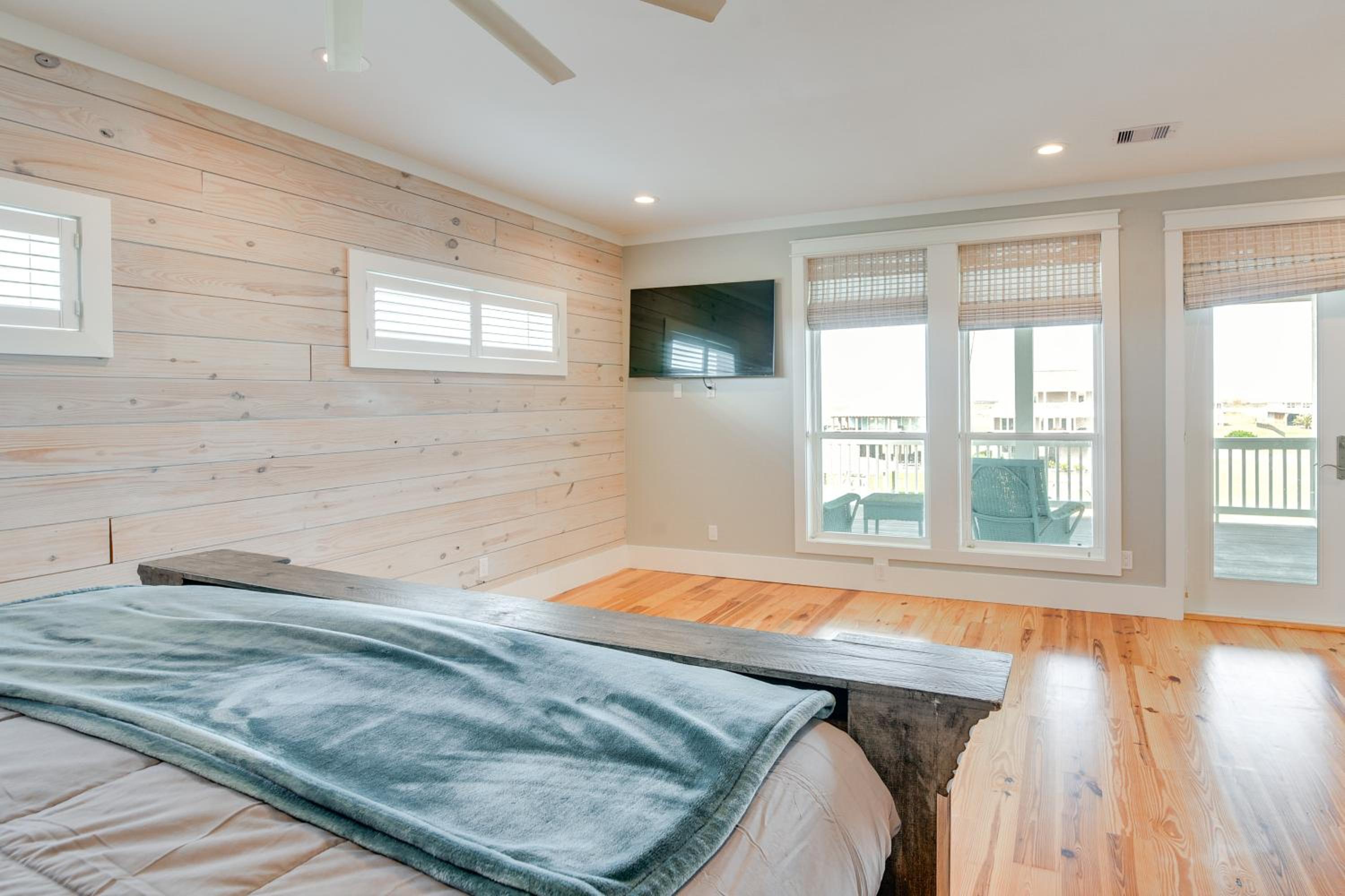 Walk to Beach! Bayfront Port Bolivar Home with Dock