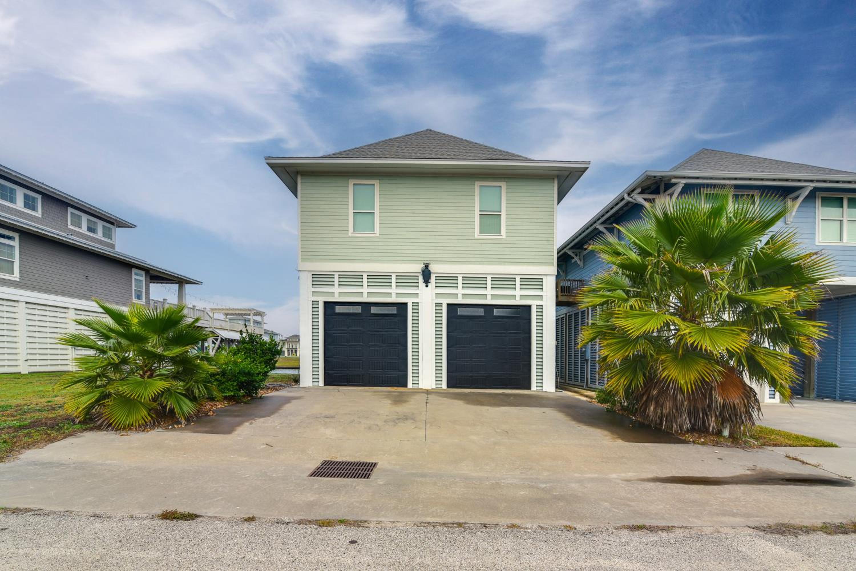 Walk to Beach! Bayfront Port Bolivar Home with Dock