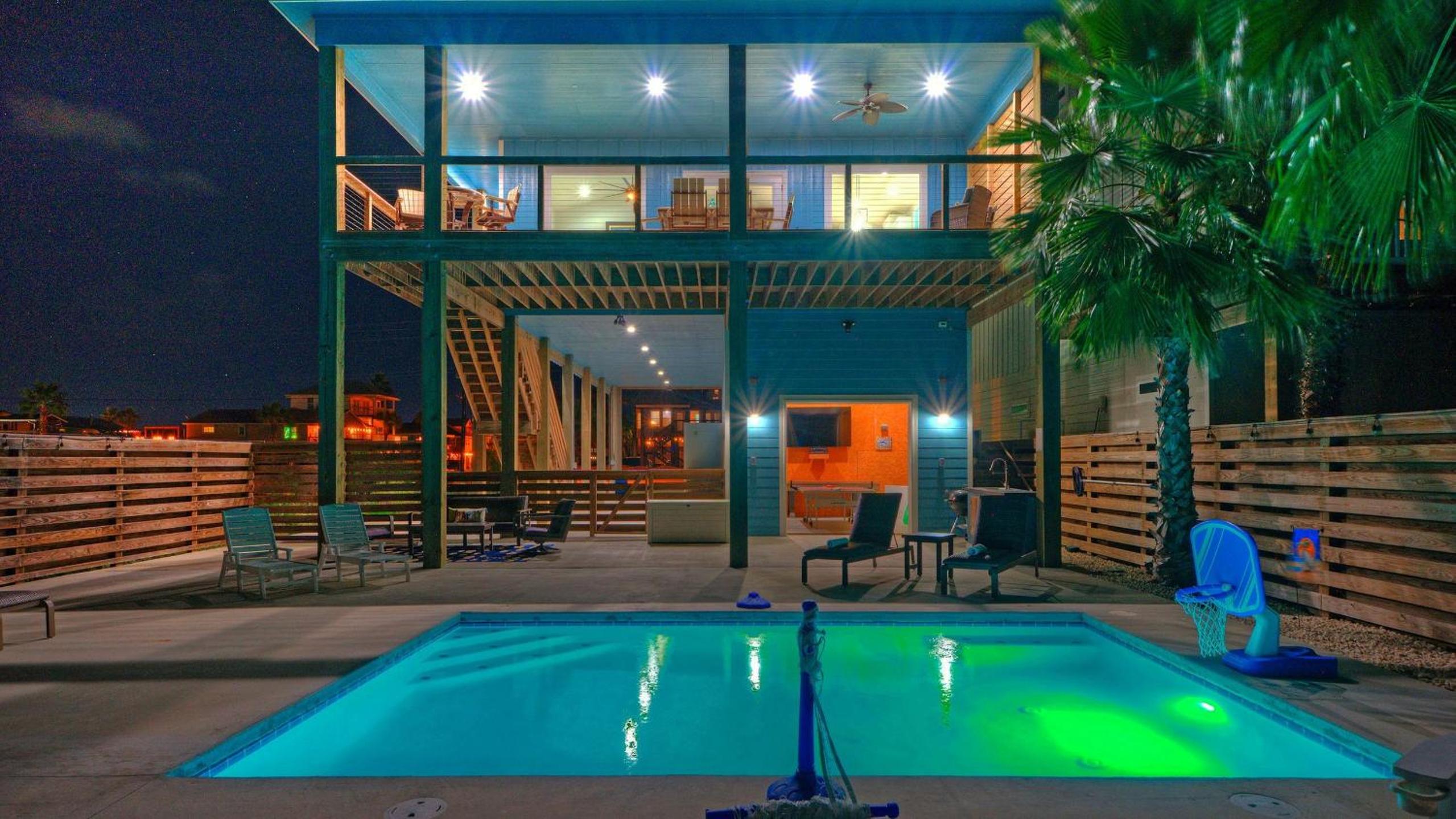 Bayfront Home w Pool Game Room Walk to Beach Golf Cart Access Pelican’s Perch by AvantStay