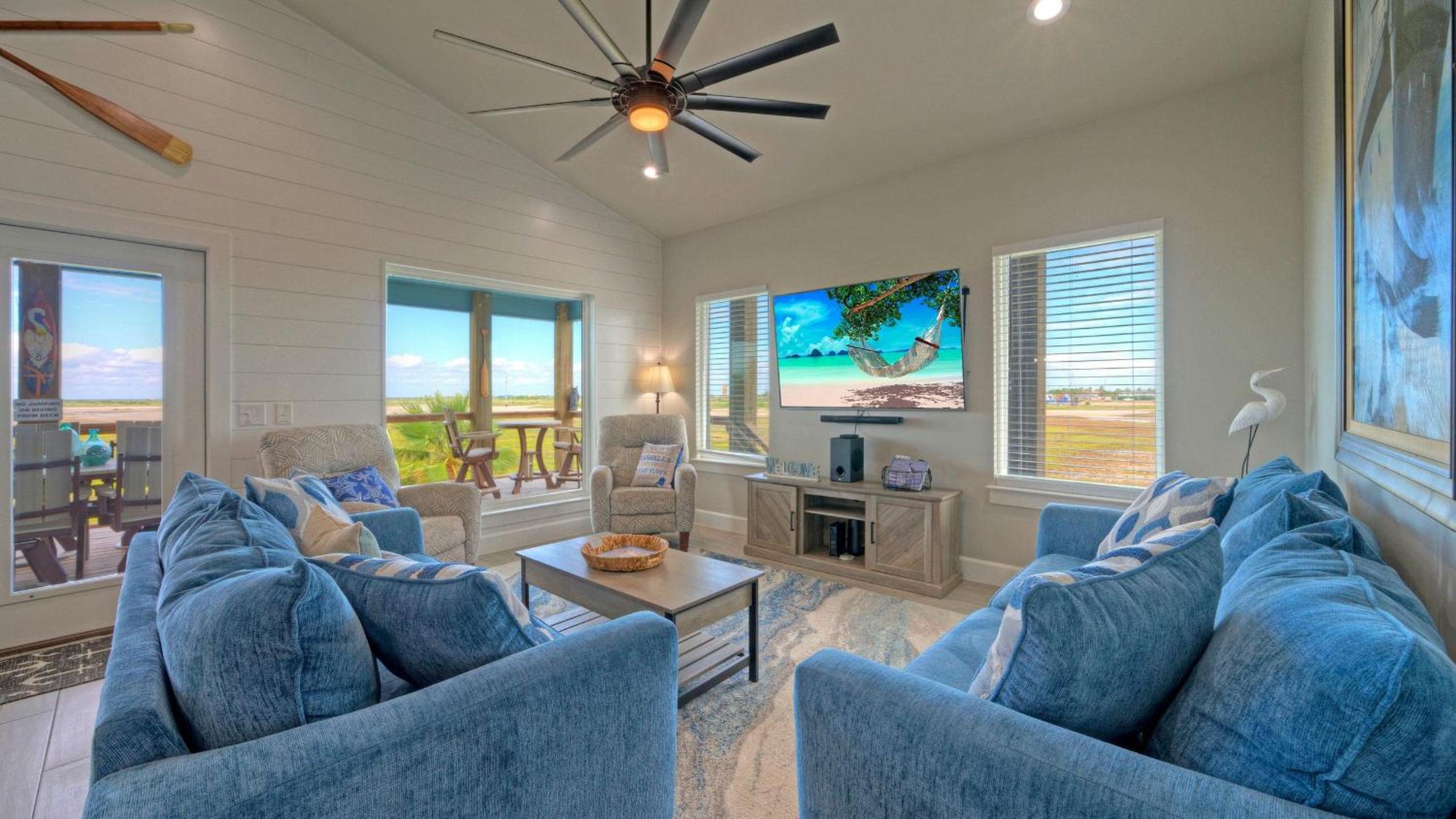 Bayfront Home w Pool Game Room Walk to Beach Golf Cart Access Pelican’s Perch by AvantStay