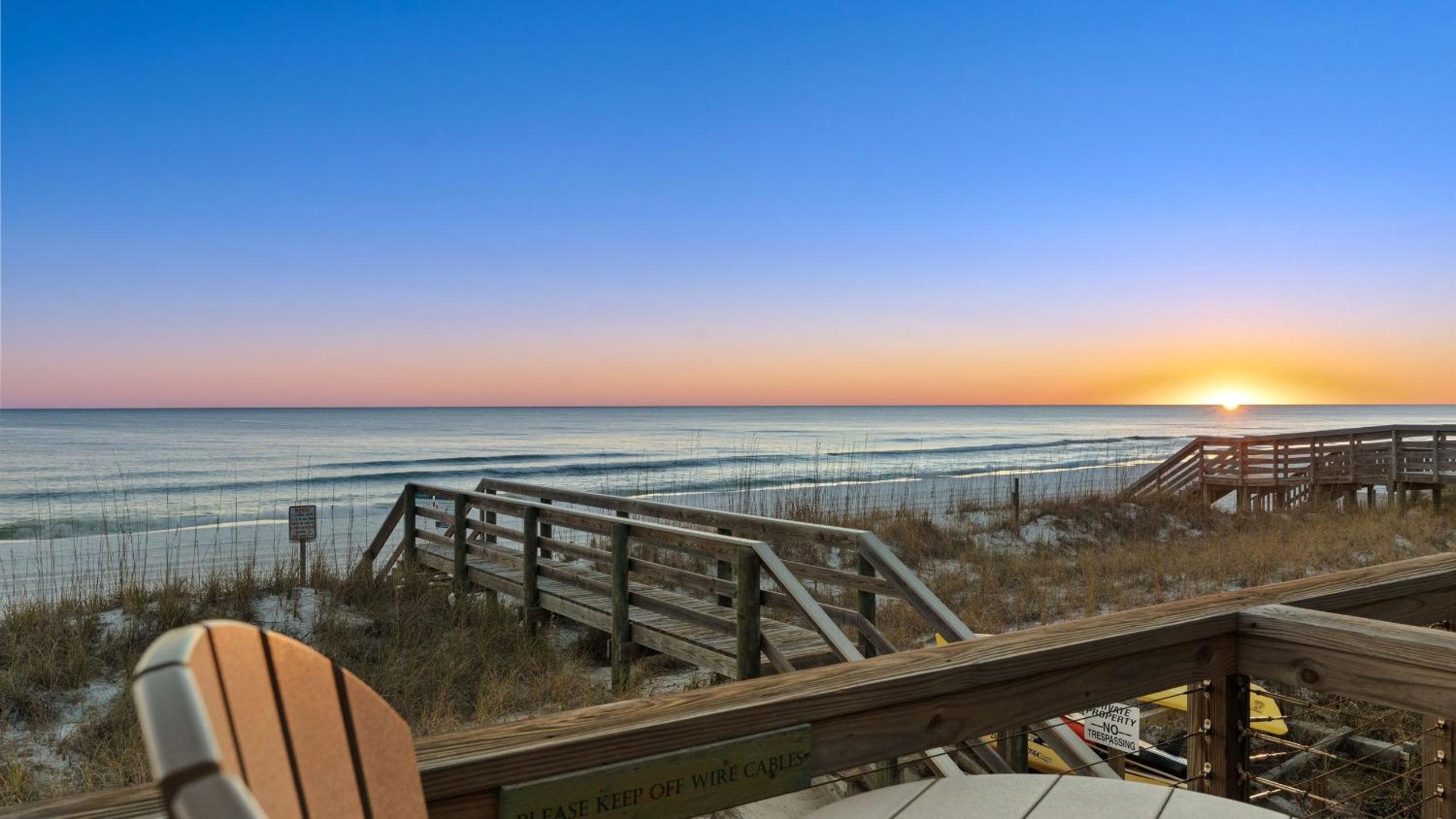 Beachfront Townhome with Instant Access to Beach Beachside Kisses by AvantStay