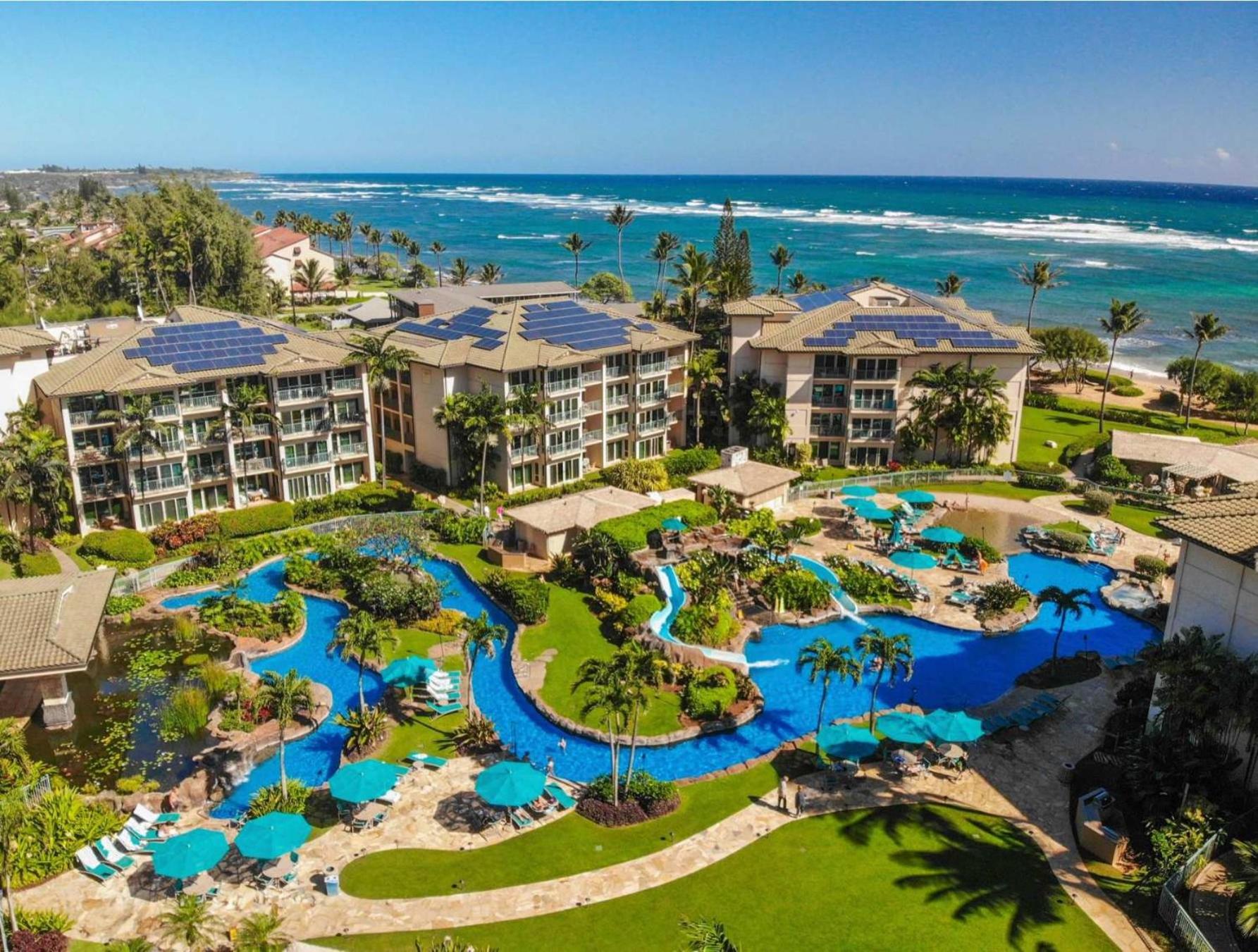 Waipouli Beach Resort - Kauai Oceanfront 2BR Balcony