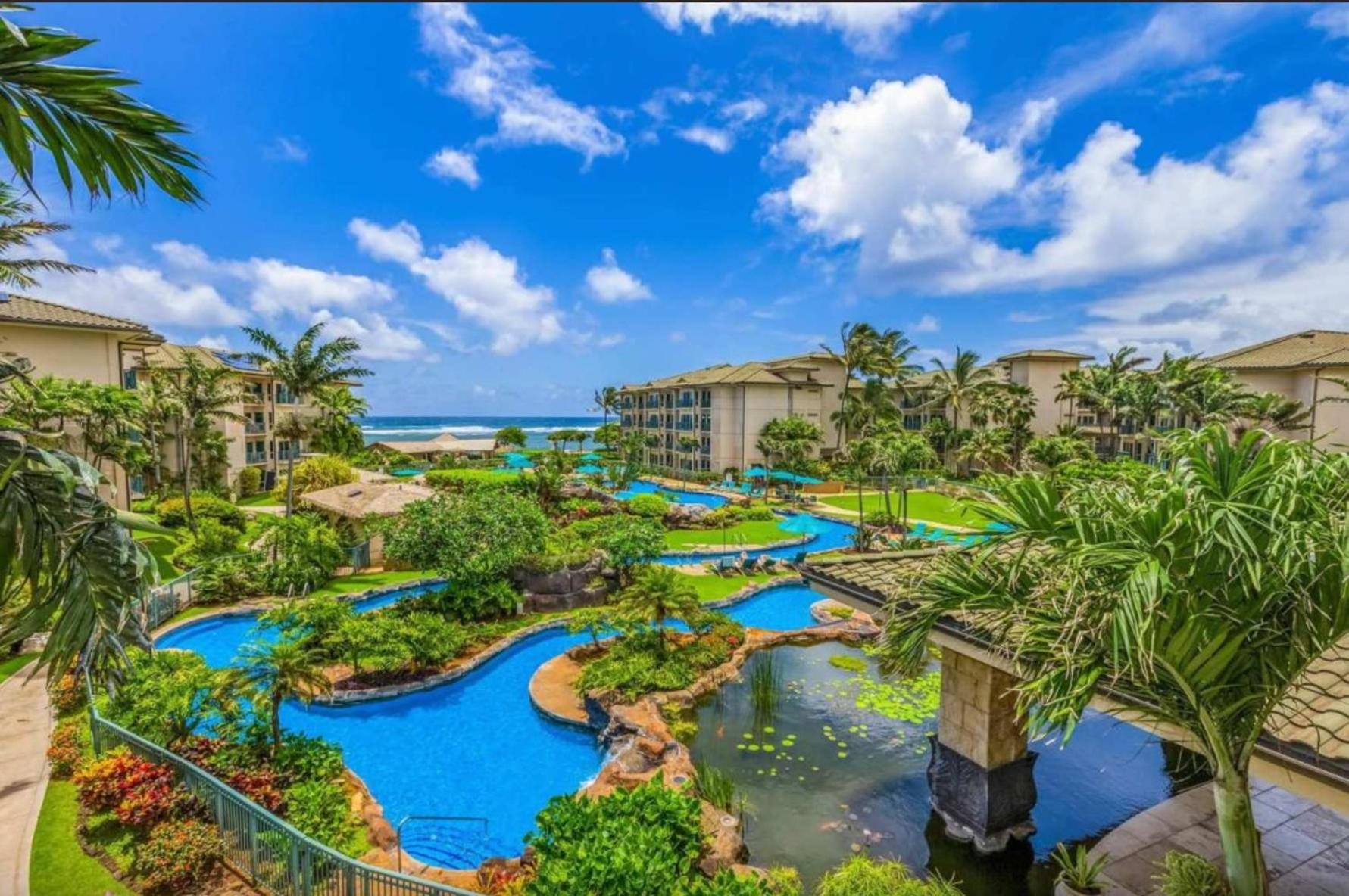 Waipouli Beach Resort - Kauai Oceanfront 2BR Balcony