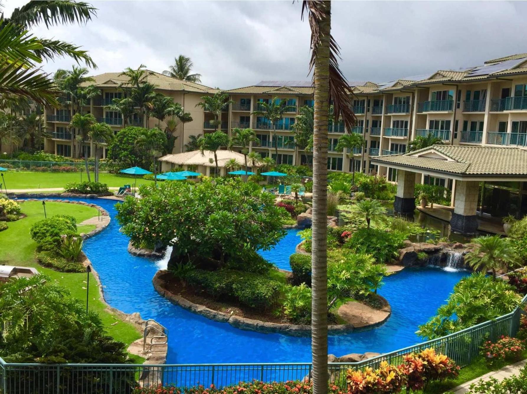 Waipouli Beach Resort - Kauai Oceanfront 2BR Balcony
