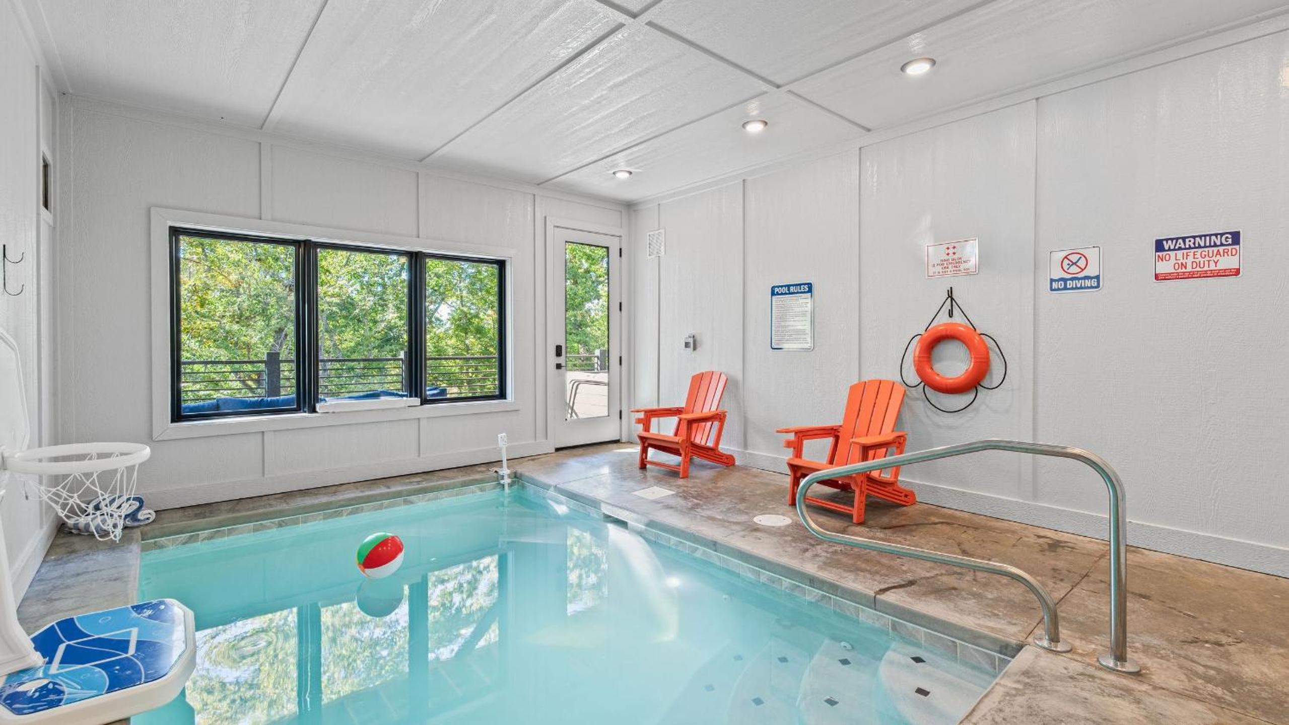 Indoor Pool Hot Tub Firepit Gym Mtn Views Ridgeview Retreat by AvantStay