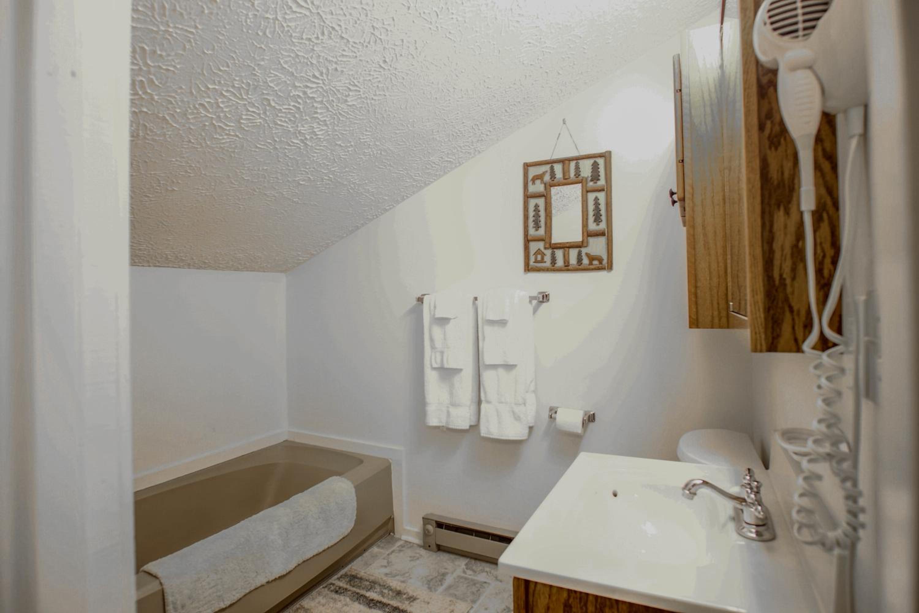 1Br: Studio Loft Ridgewood 59 Wood Fireplace, Washer and Dryer Full Kitchen