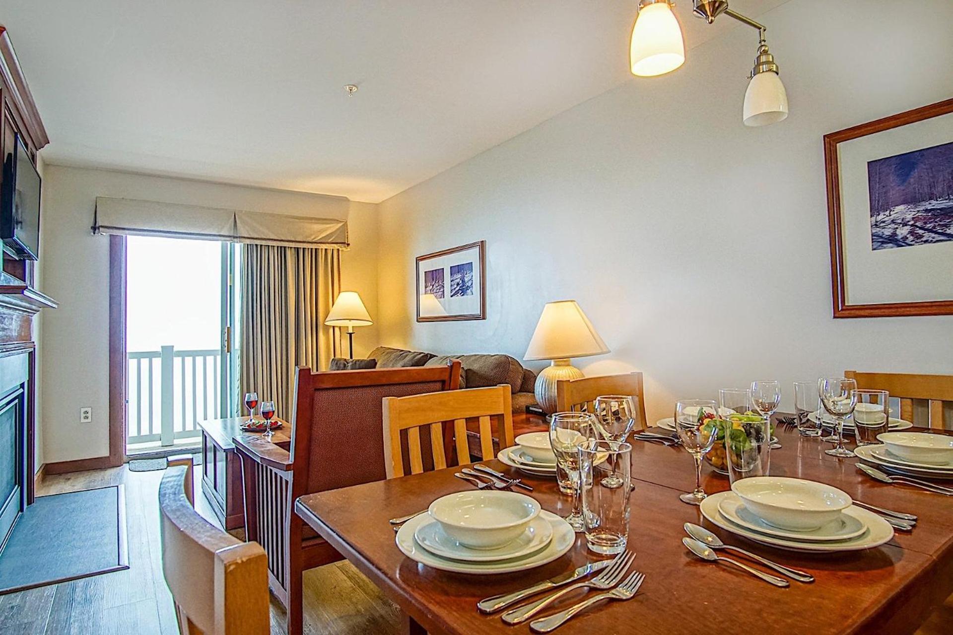 Ski In/Out! 1 Bed 1 Bath Slope Views Allegheny Springs 238