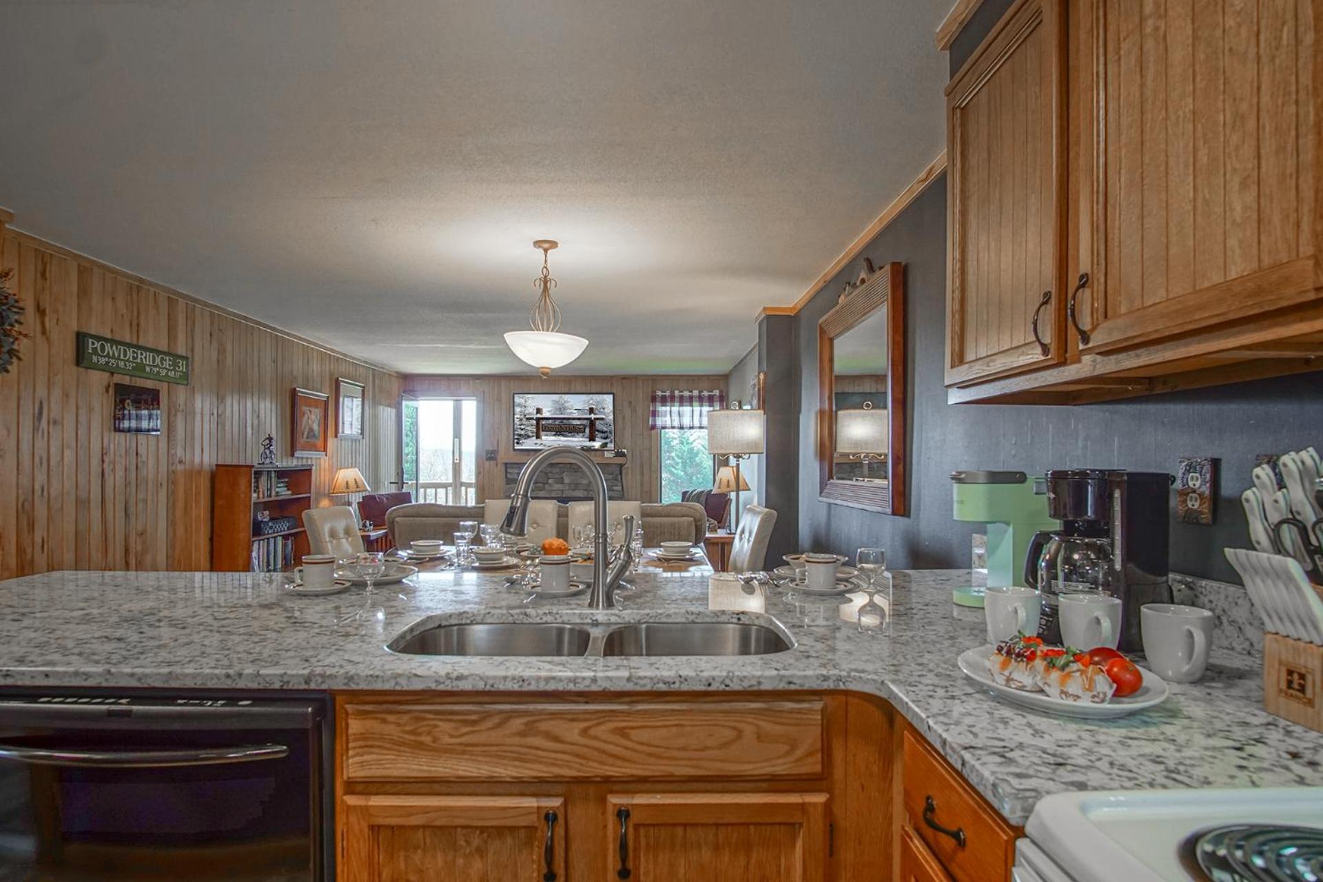 Powderidge #31: 2 Bedrooms, 2 Full Baths: Slope Side, Wood Fireplace