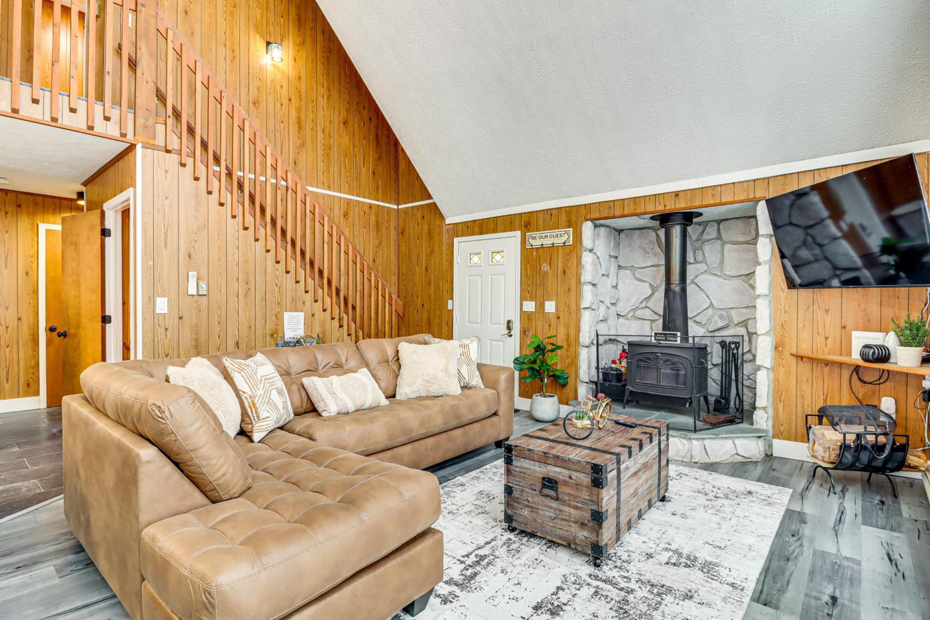 Scenic Views! Clifton Twp Chalet with Fire Pit, Deck