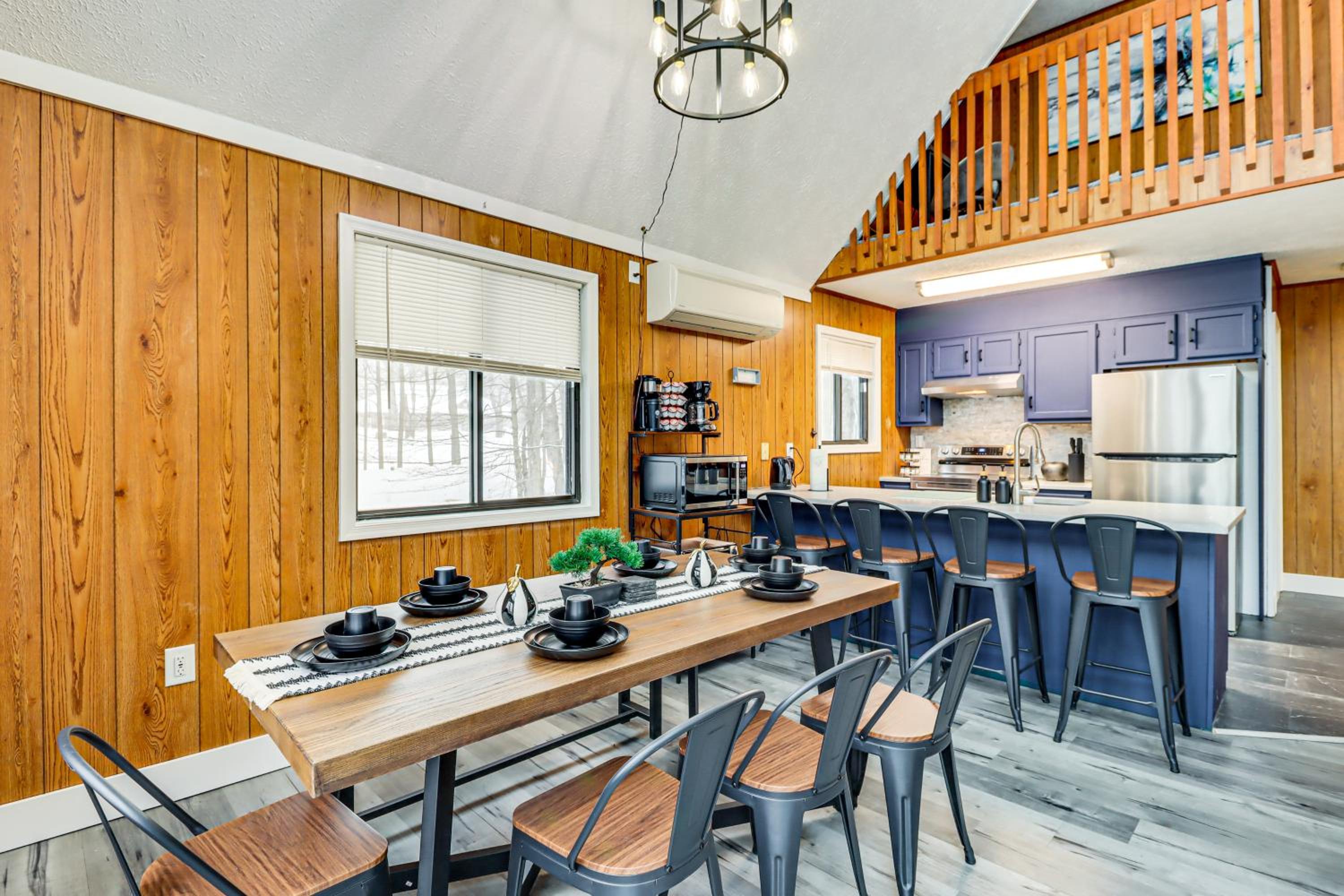 Scenic Views! Clifton Twp Chalet with Fire Pit, Deck