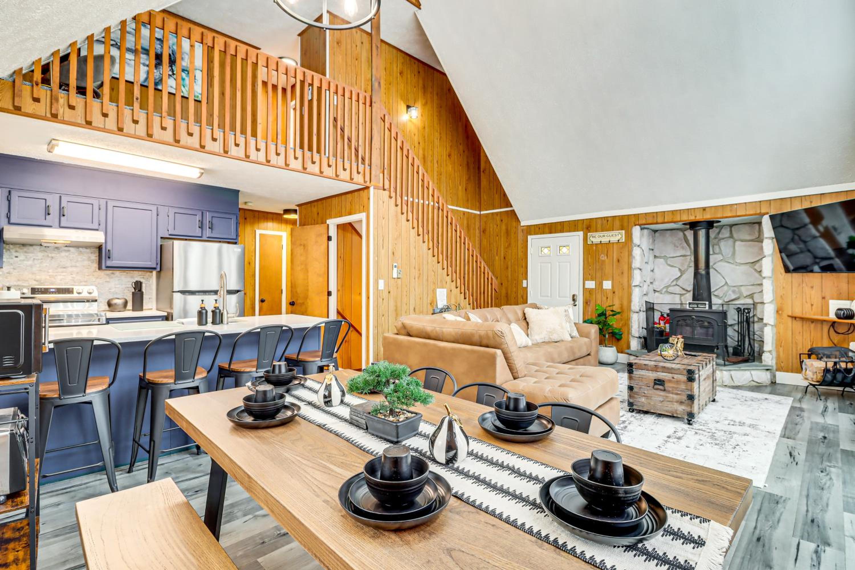 Scenic Views! Clifton Twp Chalet with Fire Pit, Deck