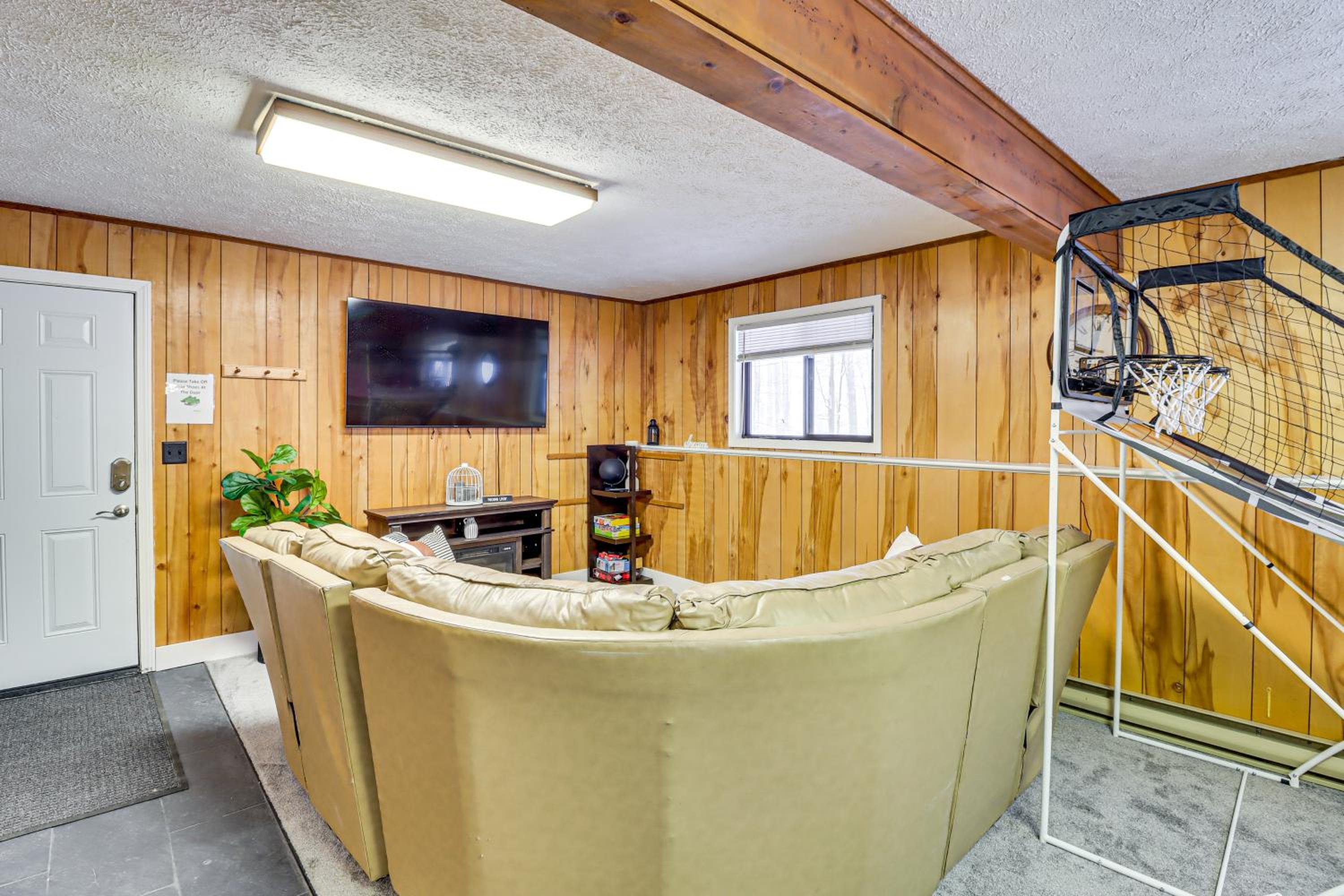 Scenic Views! Clifton Twp Chalet with Fire Pit, Deck
