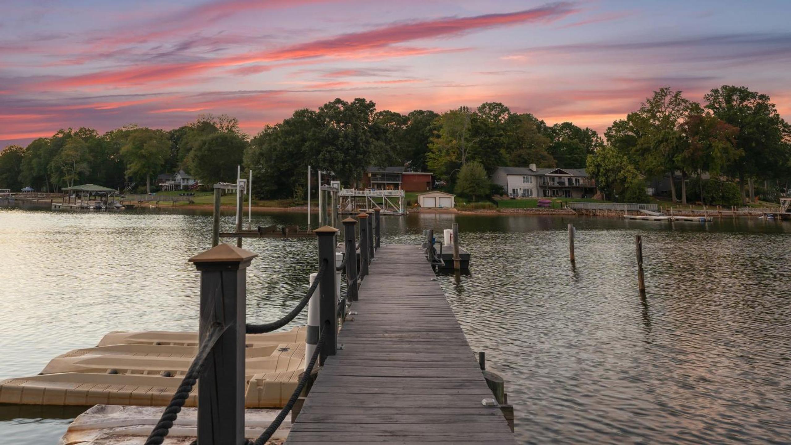 Dock Hot Tub Kayaks on Lake Norman Lakeside Gem by AvantStay