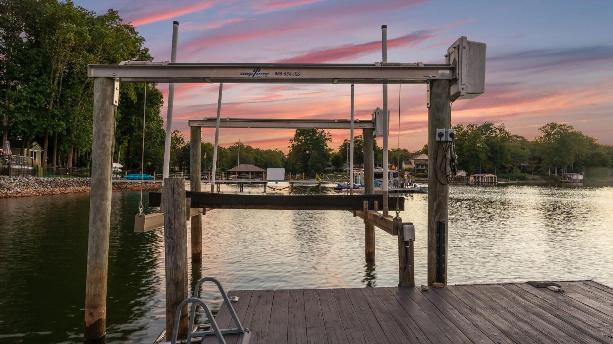 Dock Hot Tub Kayaks on Lake Norman Lakeside Gem by AvantStay