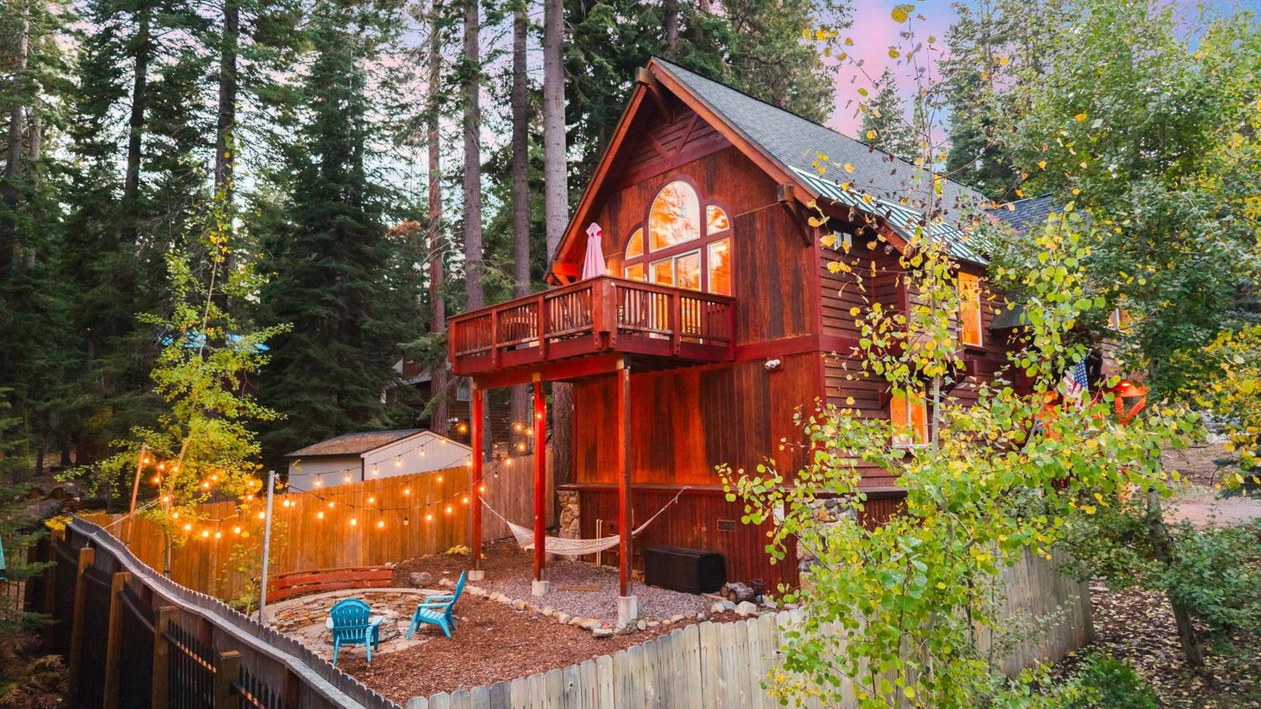 Outdoor Dining Backyard Trails Nearby Cedar Hollow Retreat by AvantStay