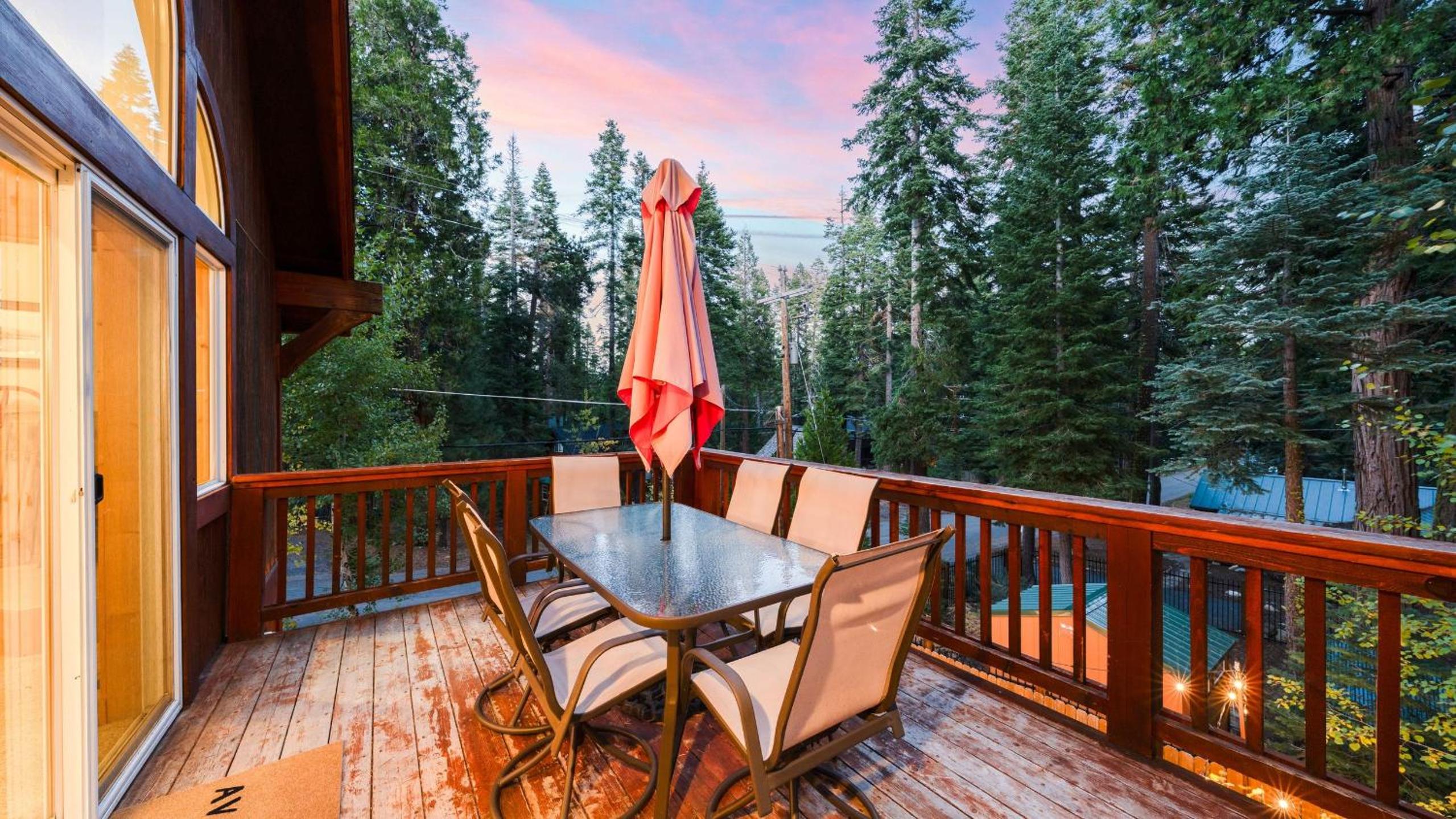 Outdoor Dining Backyard Trails Nearby Cedar Hollow Retreat by AvantStay