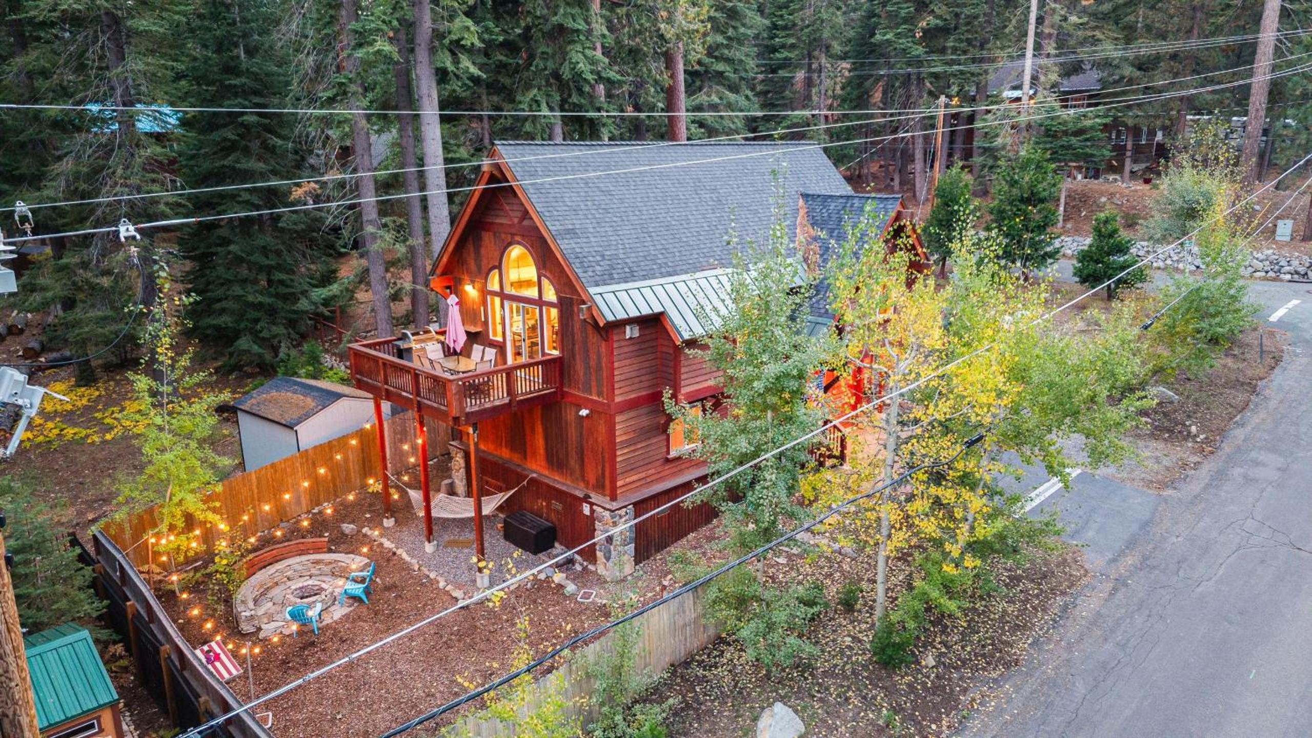Outdoor Dining Backyard Trails Nearby Cedar Hollow Retreat by AvantStay