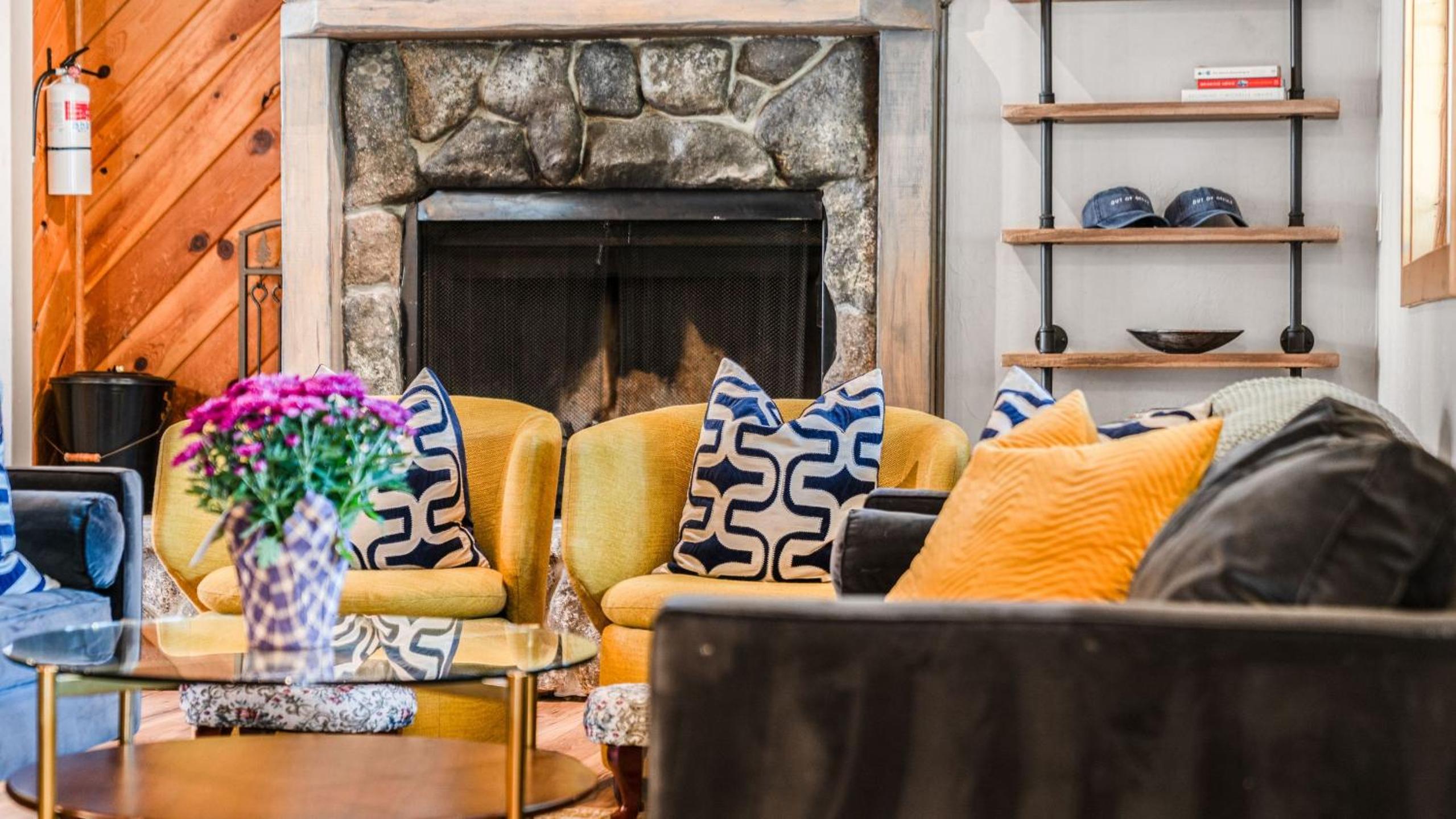 Steps to Trails Minutes to Heavenly Fireplace Deck BBQ Bluewood Cabin by AvantStay