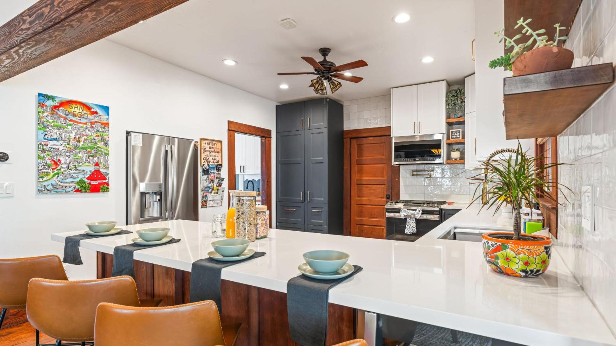 2 Side-by-Side San Diego Homes w Shared Backyard Firepit BBQ Casa Craftsman Casita on Landis by Avantstay