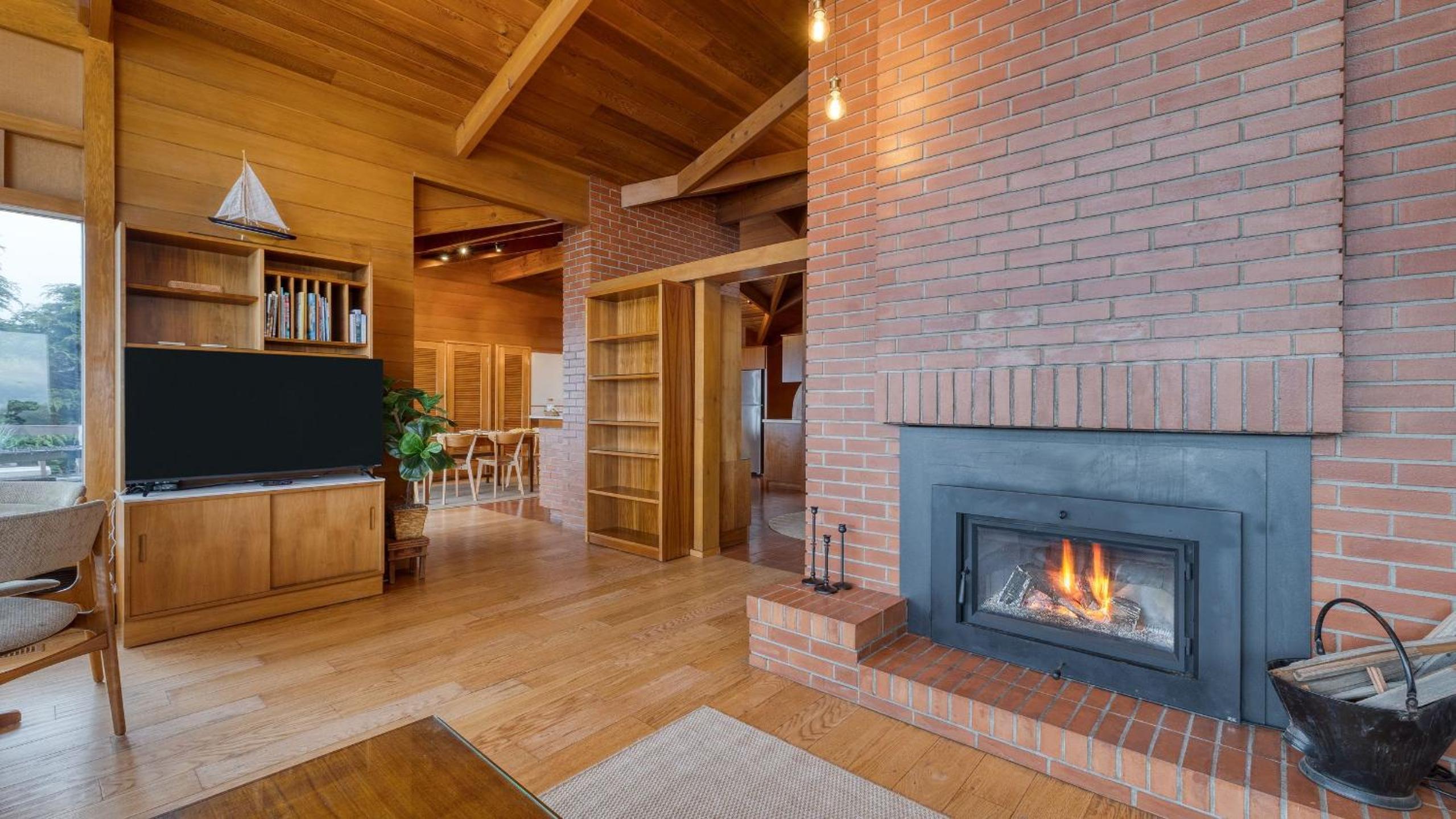 Oceanfront Home w Outdoor Dining 2 Firepits Steps to Beach Salish Sea Escape by AvantStay