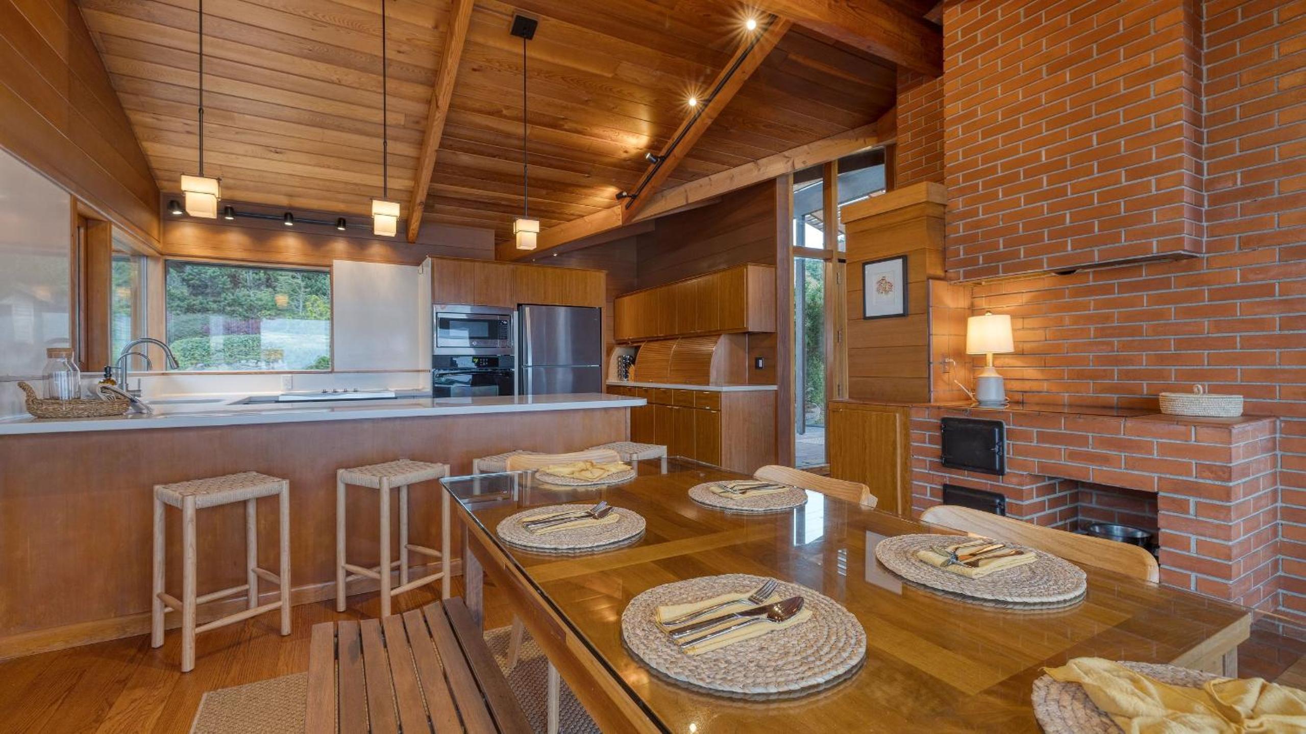 Oceanfront Home w Outdoor Dining 2 Firepits Steps to Beach Salish Sea Escape by AvantStay