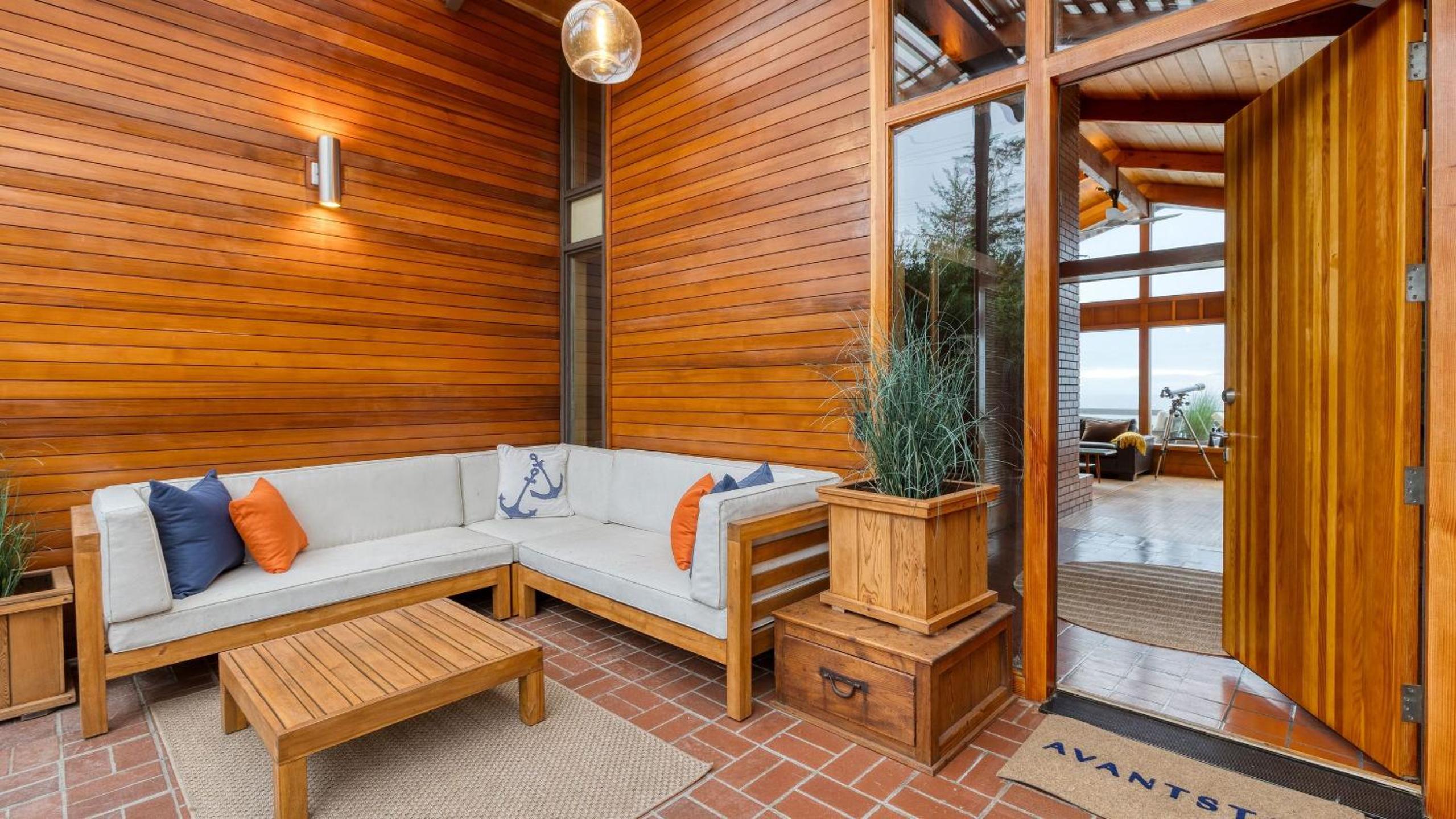 Oceanfront Home w Outdoor Dining 2 Firepits Steps to Beach Salish Sea Escape by AvantStay