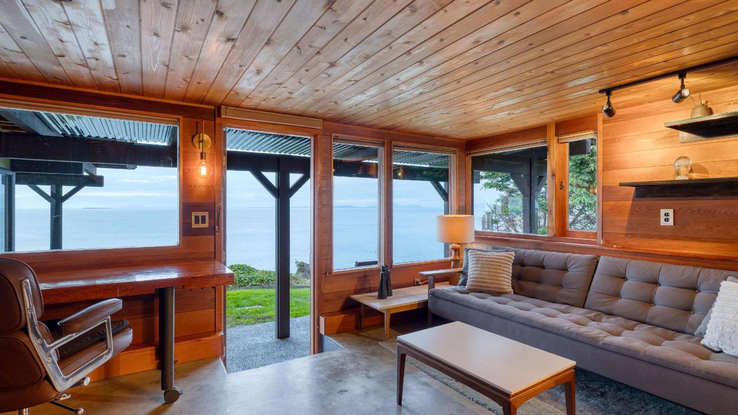 Oceanfront Home w Outdoor Dining 2 Firepits Steps to Beach Salish Sea Escape by AvantStay