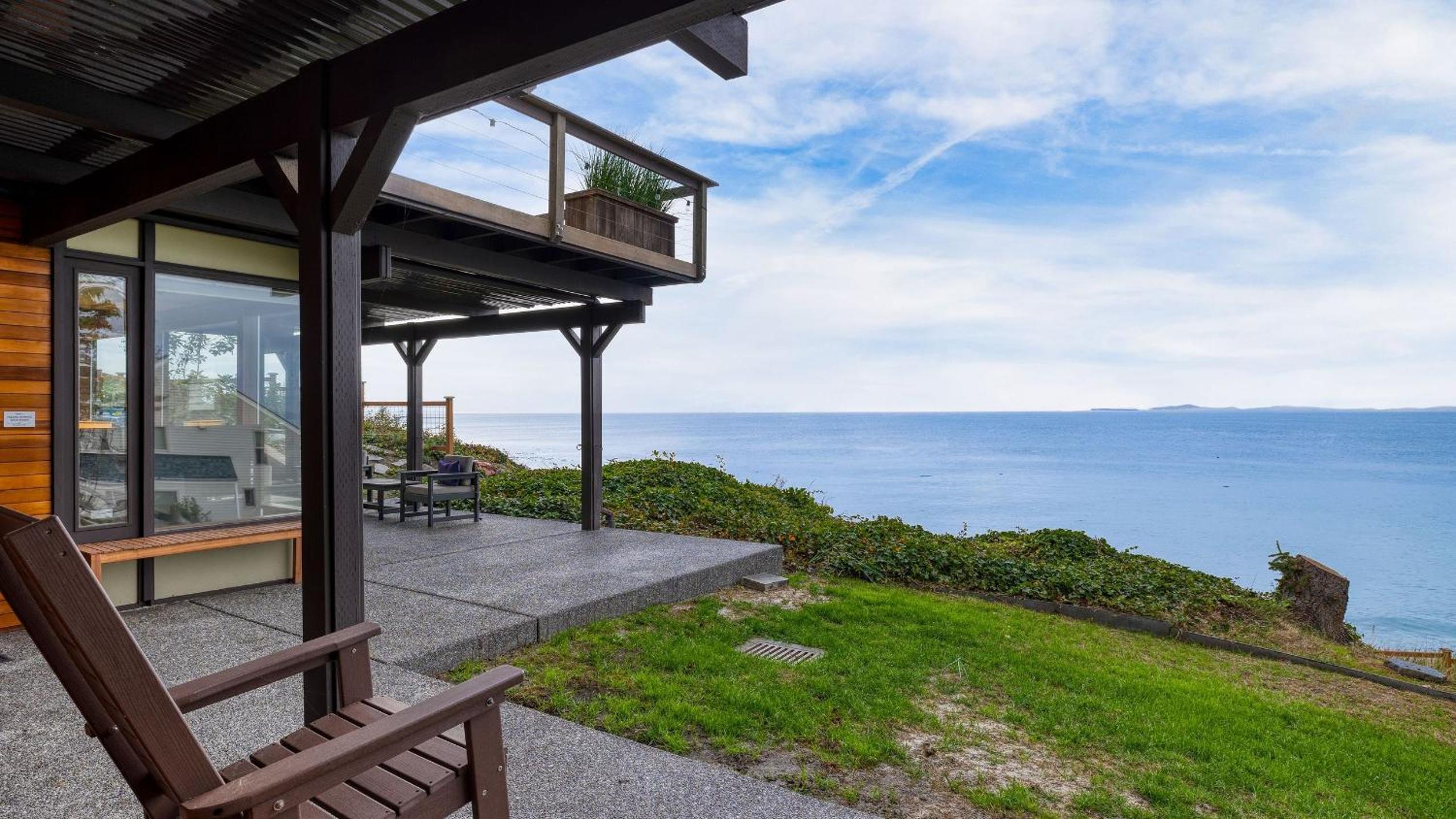 Oceanfront Home w Outdoor Dining 2 Firepits Steps to Beach Salish Sea Escape by AvantStay