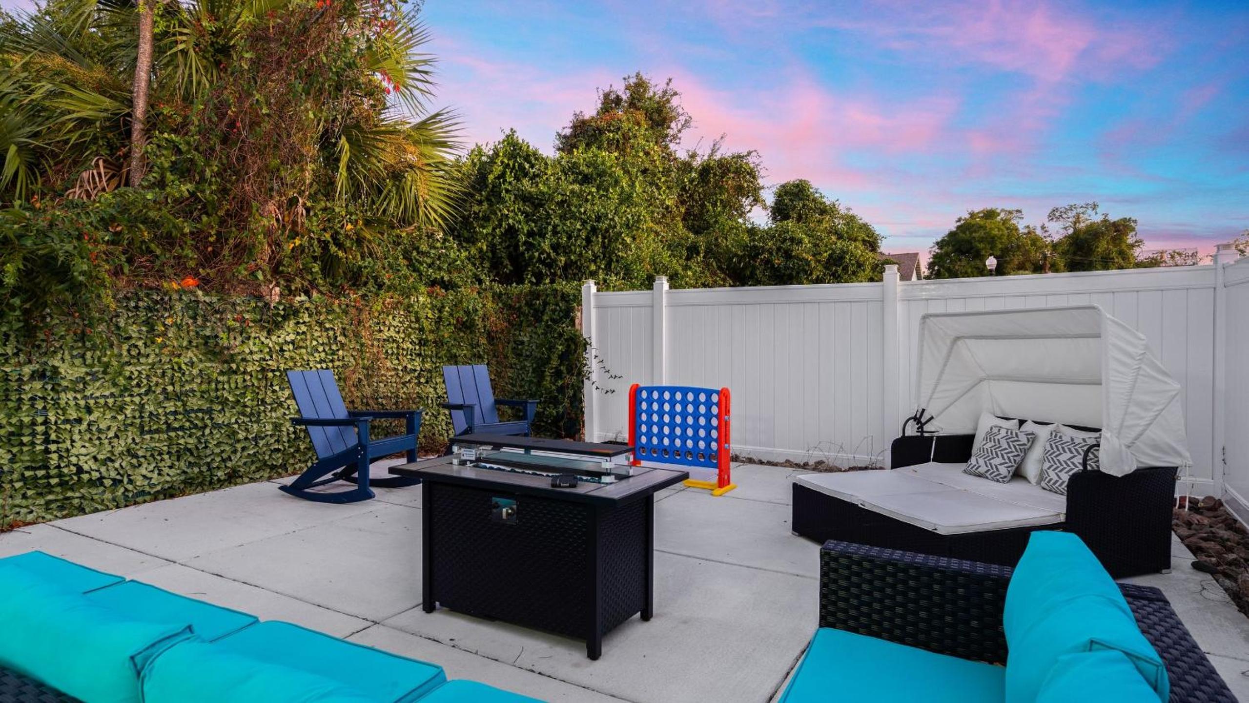 Pensacola Retreat w Jacuzzi Tub Outdoor Lounge Fire Pit Historic Church 1928 by AvantStay