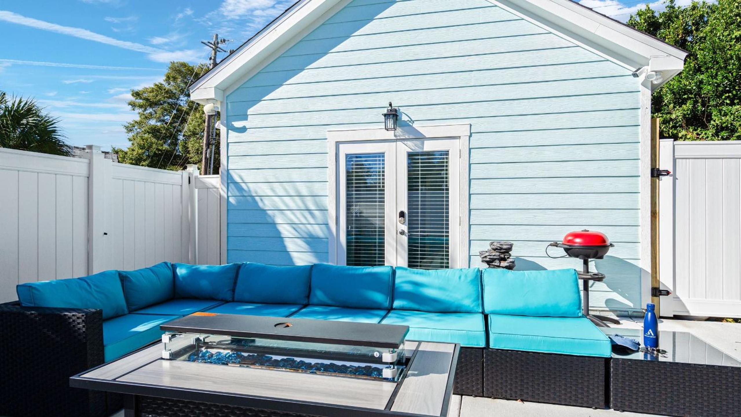 Pensacola Retreat w Jacuzzi Tub Outdoor Lounge Fire Pit Historic Church 1928 by AvantStay
