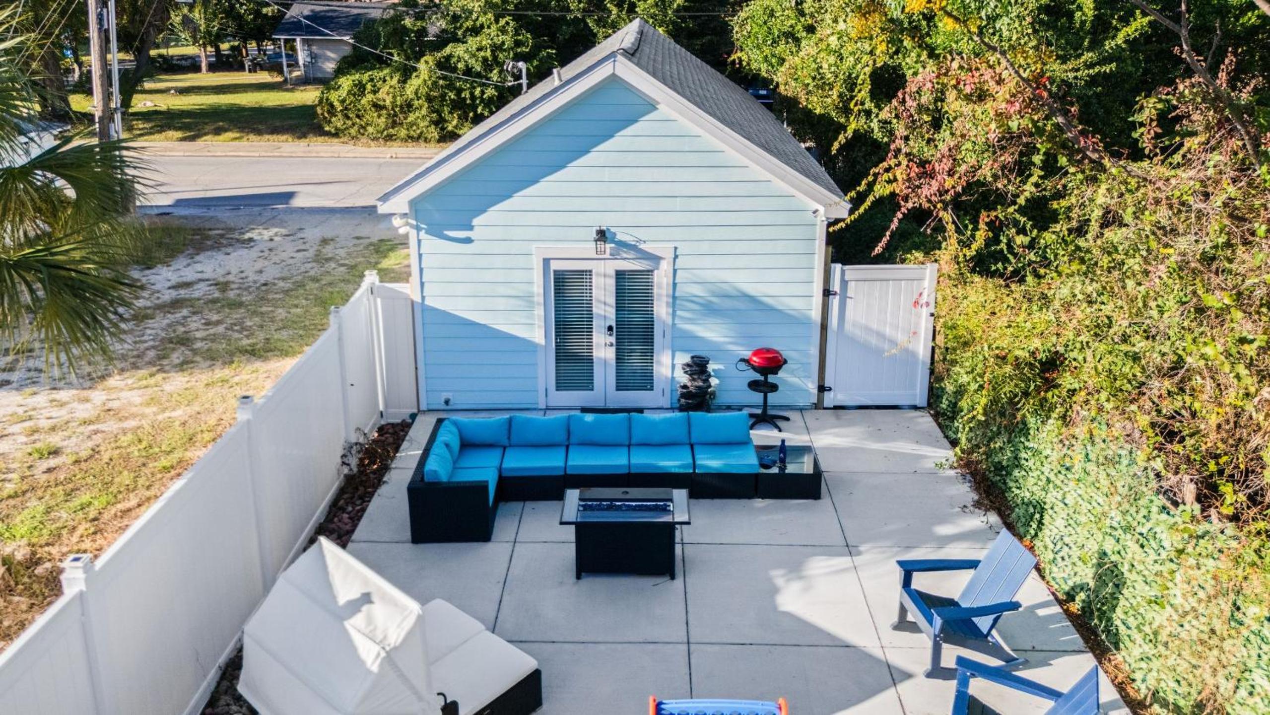 Pensacola Retreat w Jacuzzi Tub Outdoor Lounge Fire Pit Historic Church 1928 by AvantStay