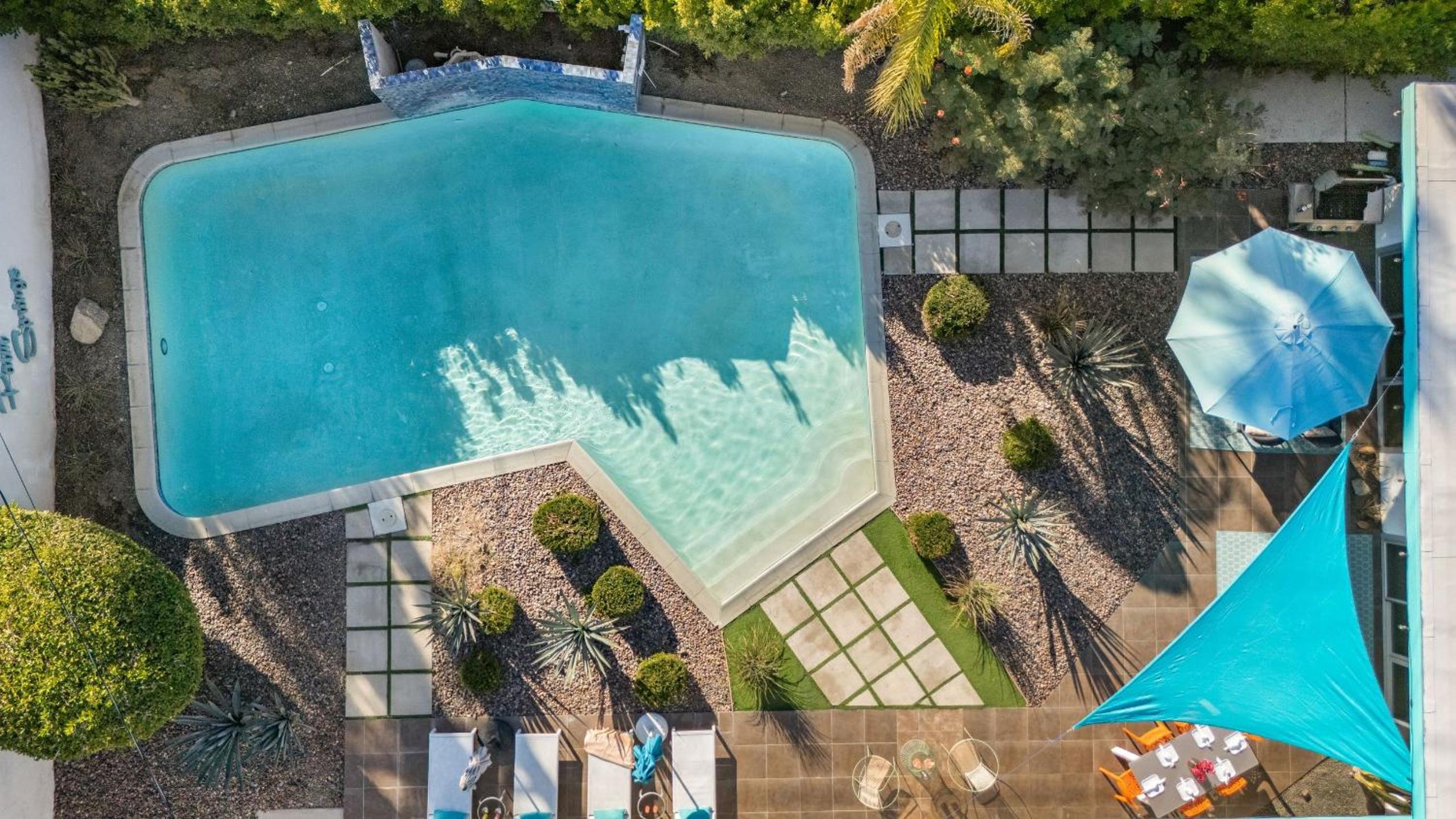 Vibrant Palm Springs Getaway w Pool BBQ Modern Design Taylor House by AvantStay