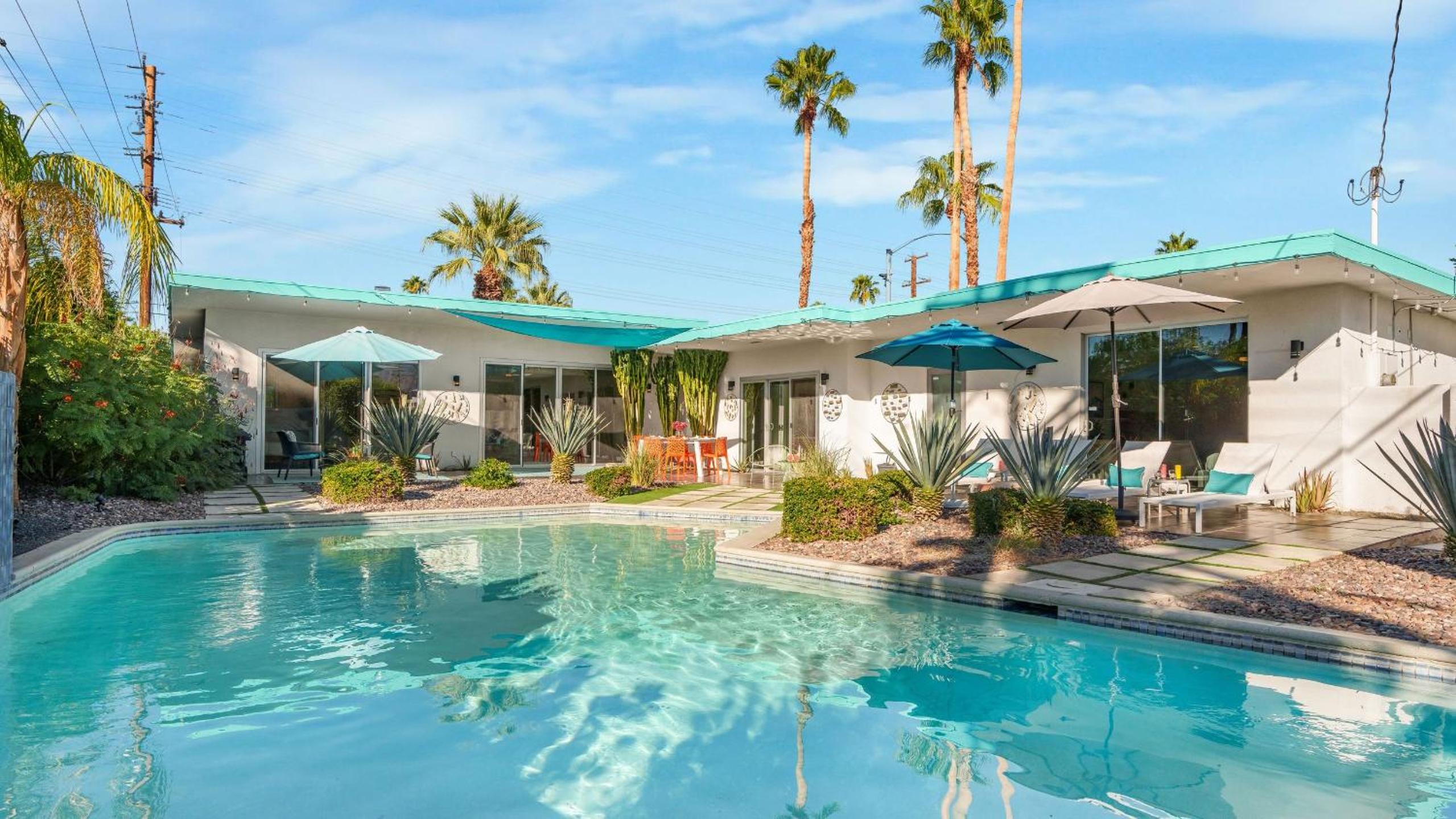 Vibrant Palm Springs Getaway w Pool BBQ Modern Design Taylor House by AvantStay
