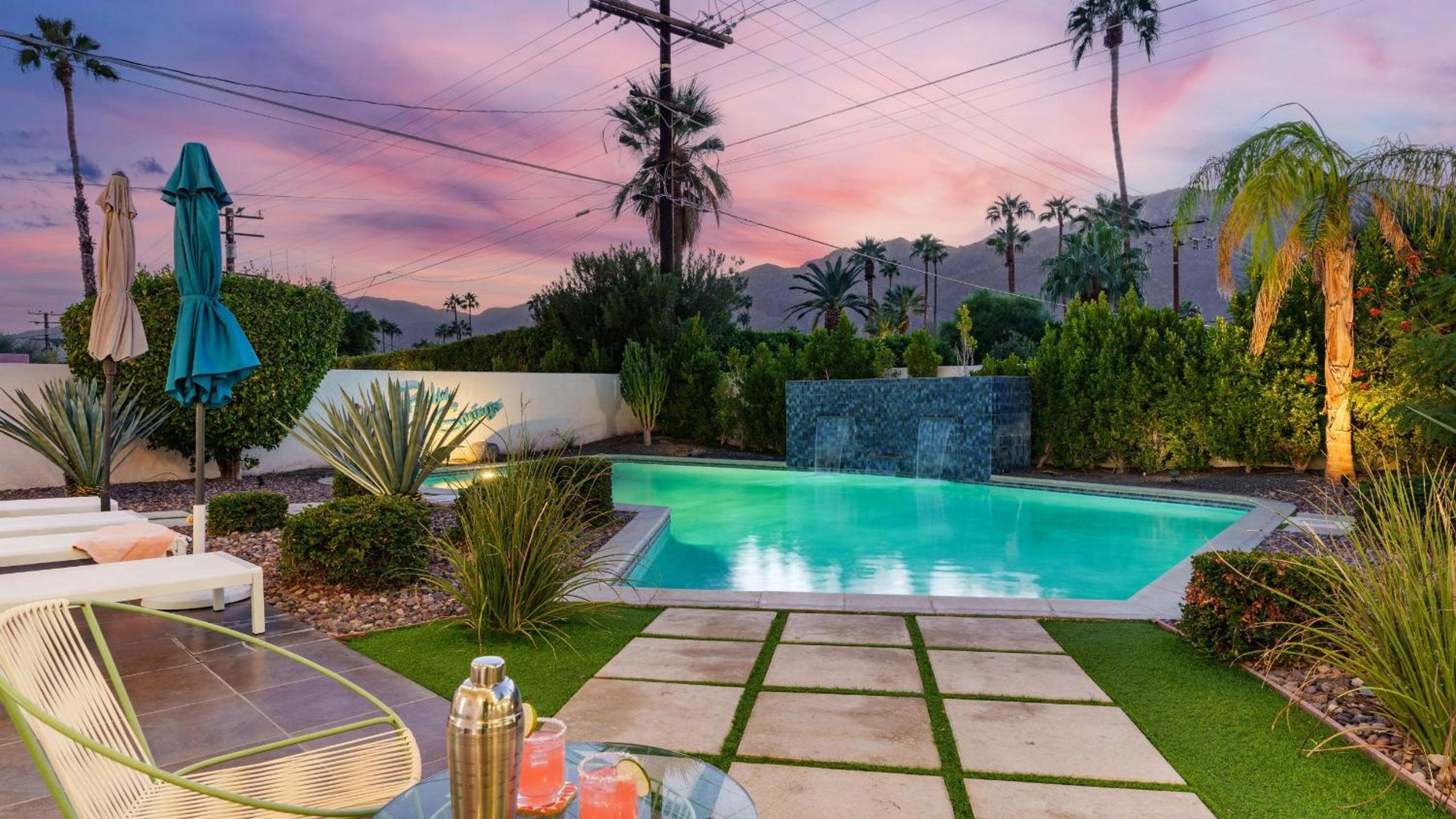 Vibrant Palm Springs Getaway w Pool BBQ Modern Design Taylor House by AvantStay