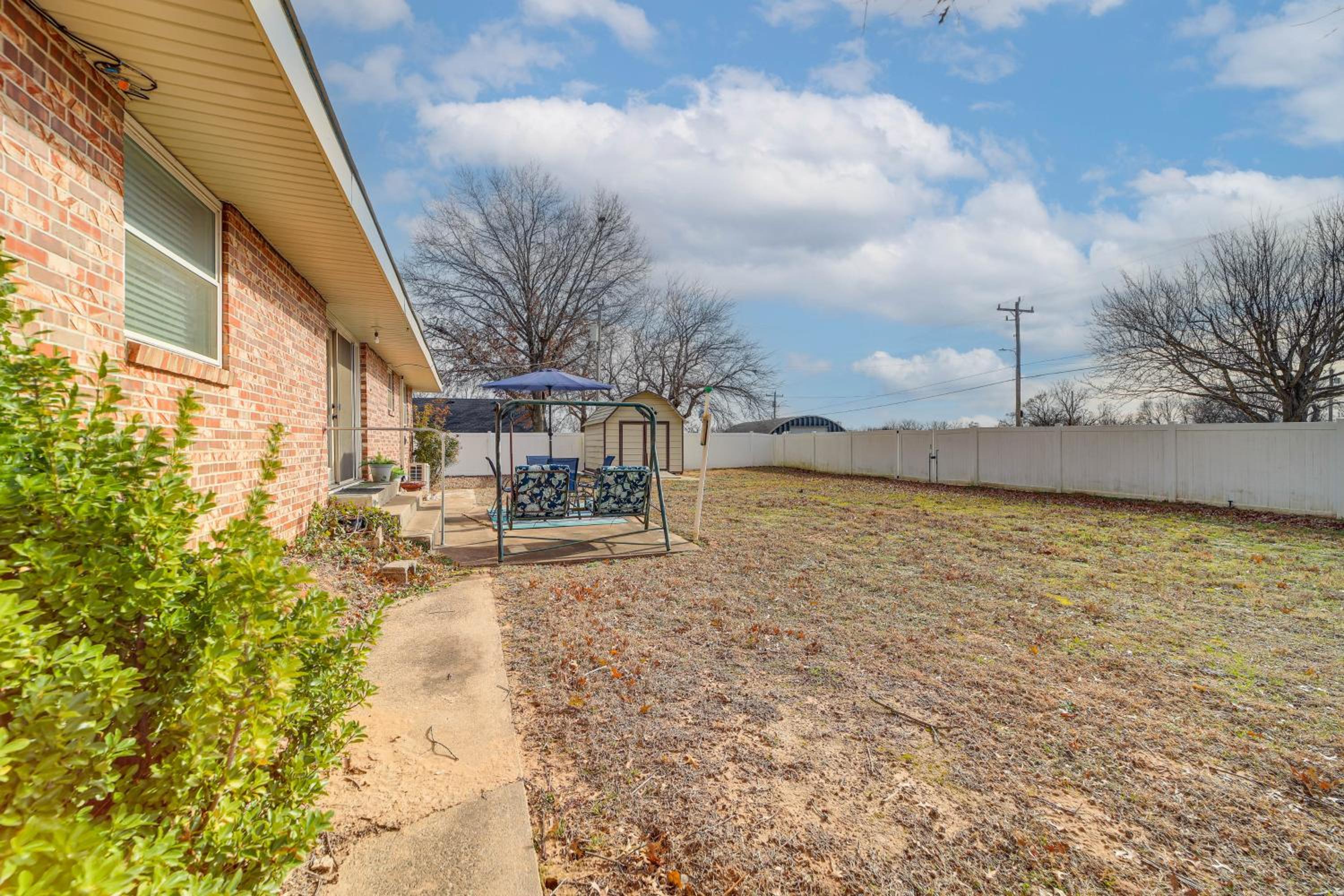 Close to Route 66! Bristow Home with Spacious Yard
