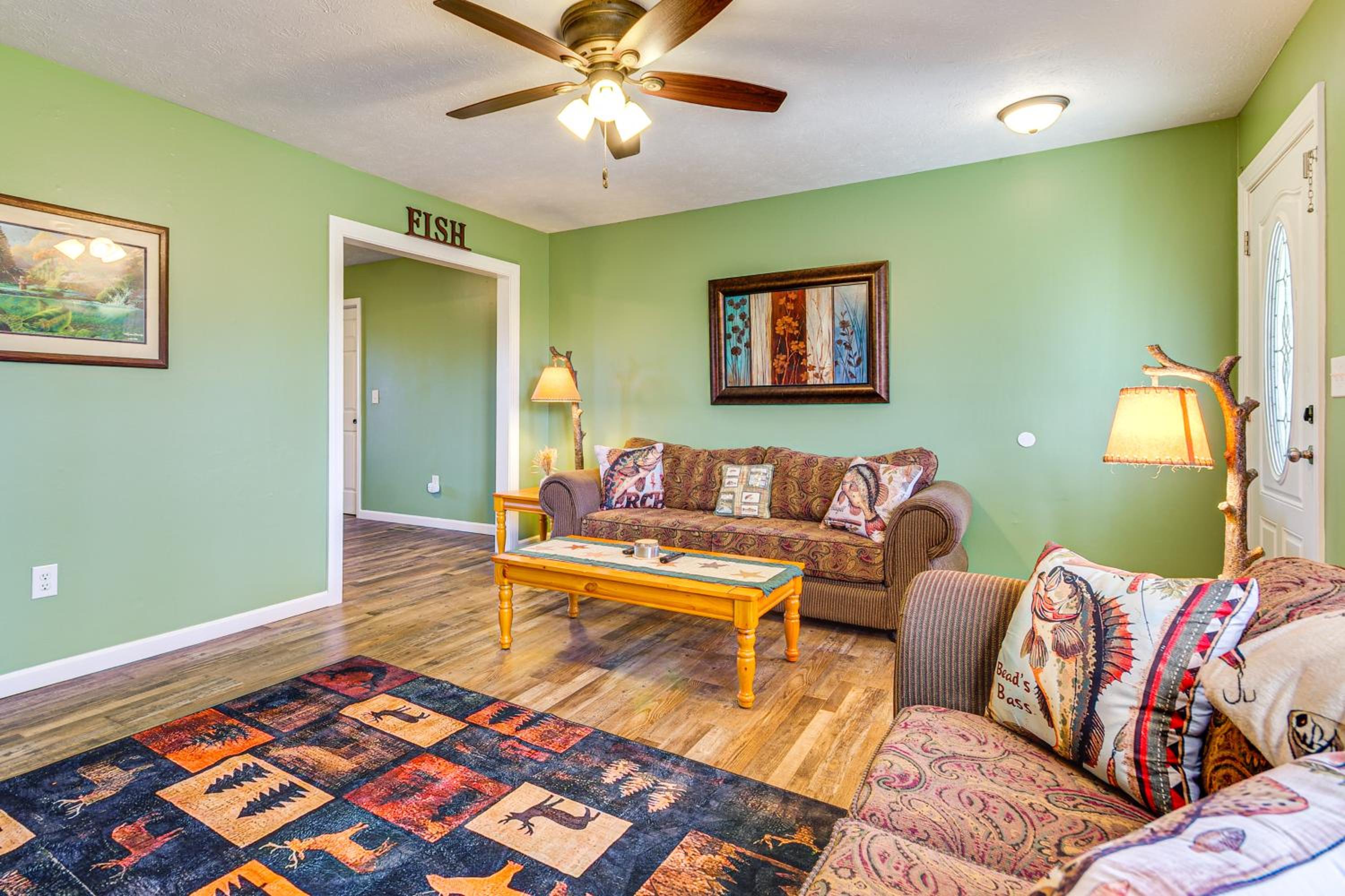 Lebanon Fishing Retreat with Fire Pit Pets Welcome!