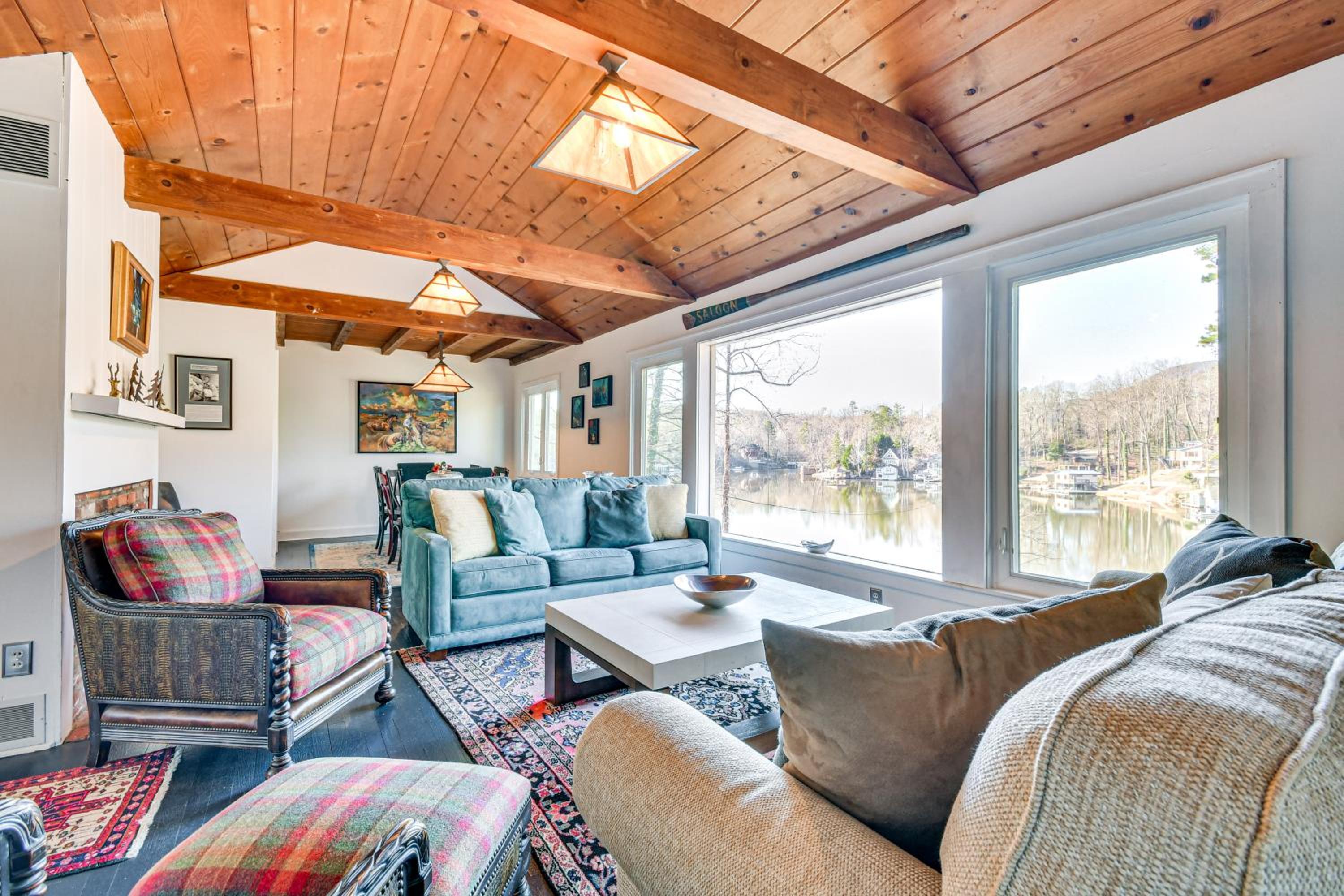 Group Getaway! Lake House with Private Dock and Patio