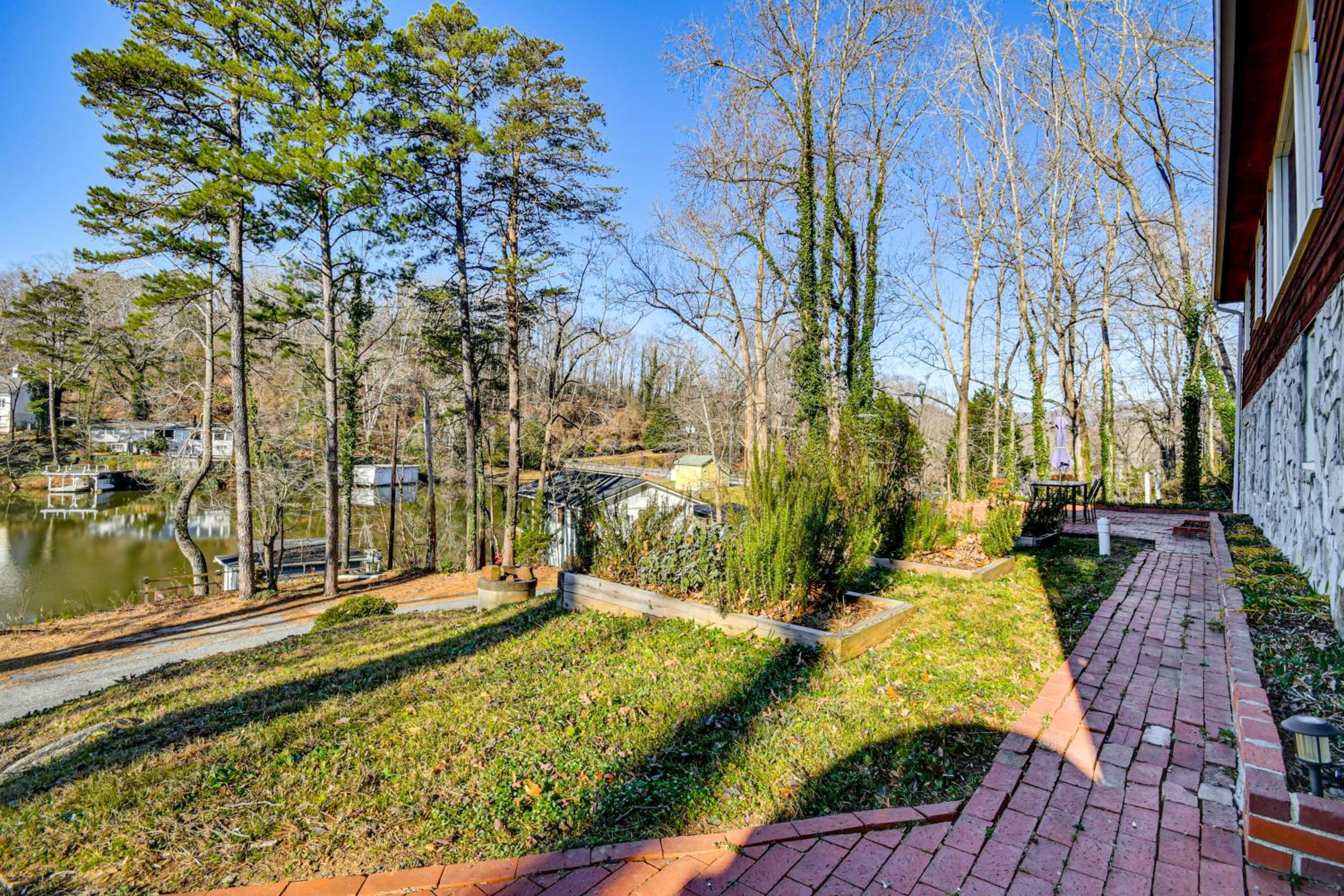 Group Getaway! Lake House with Private Dock and Patio