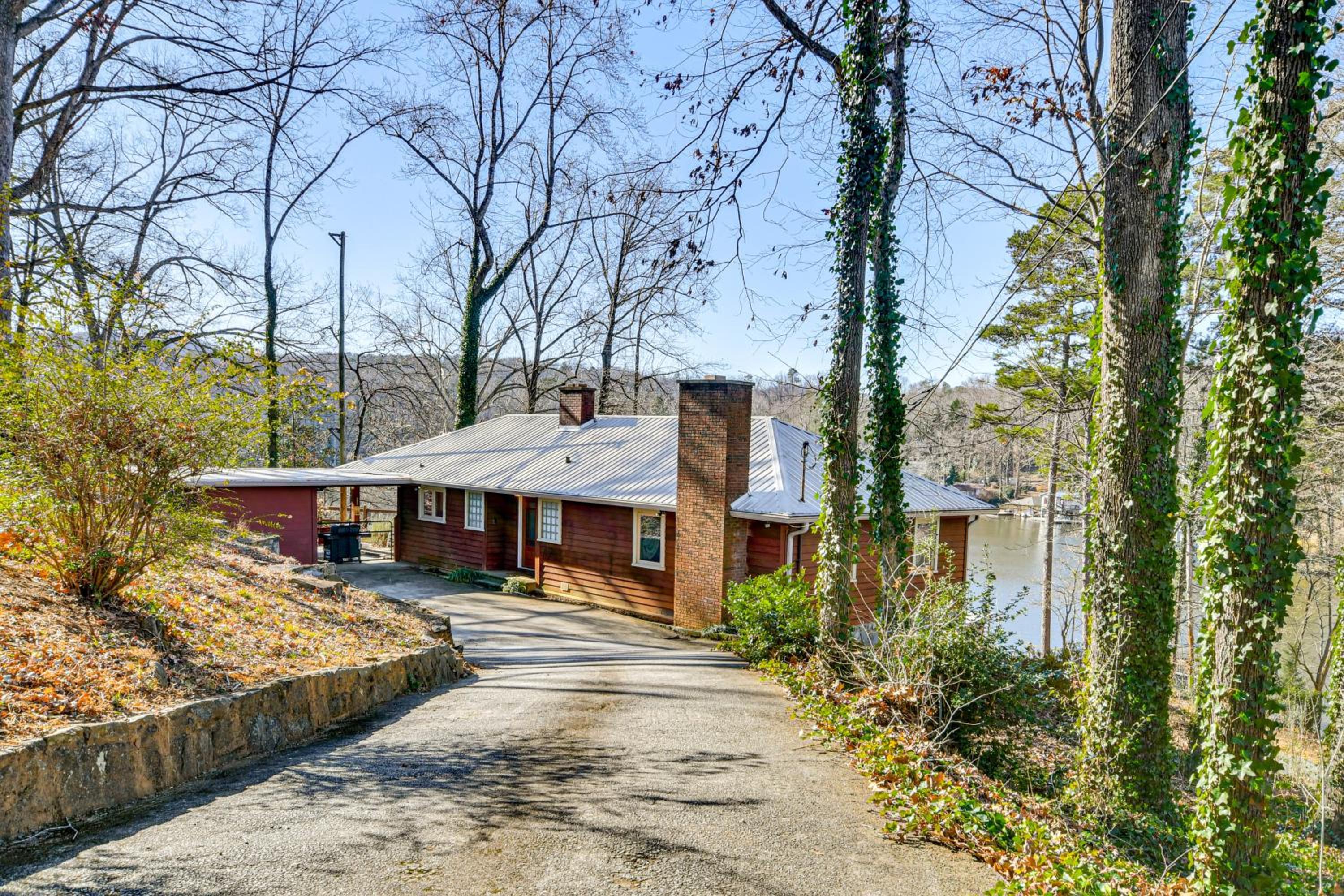 Group Getaway! Lake House with Private Dock and Patio