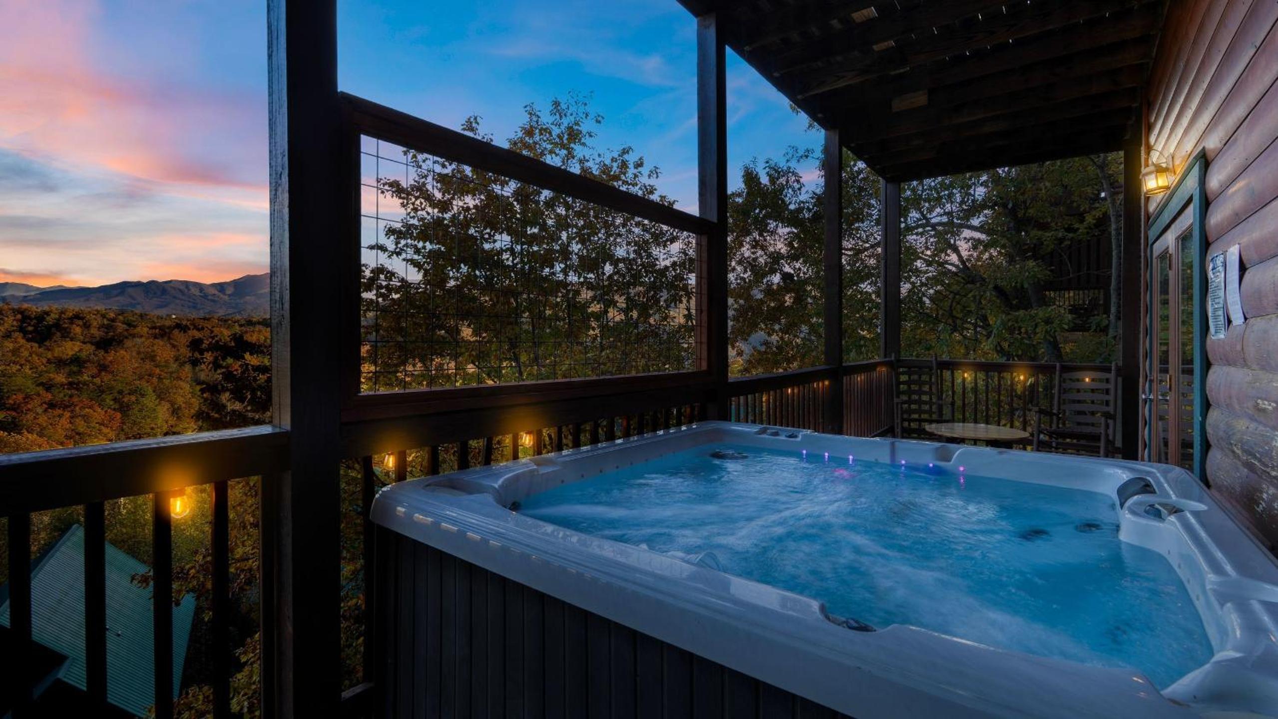 Game Room Hot Tub 3 Decks w Smoky Mountain Views Raccon Ridge by AvantStay