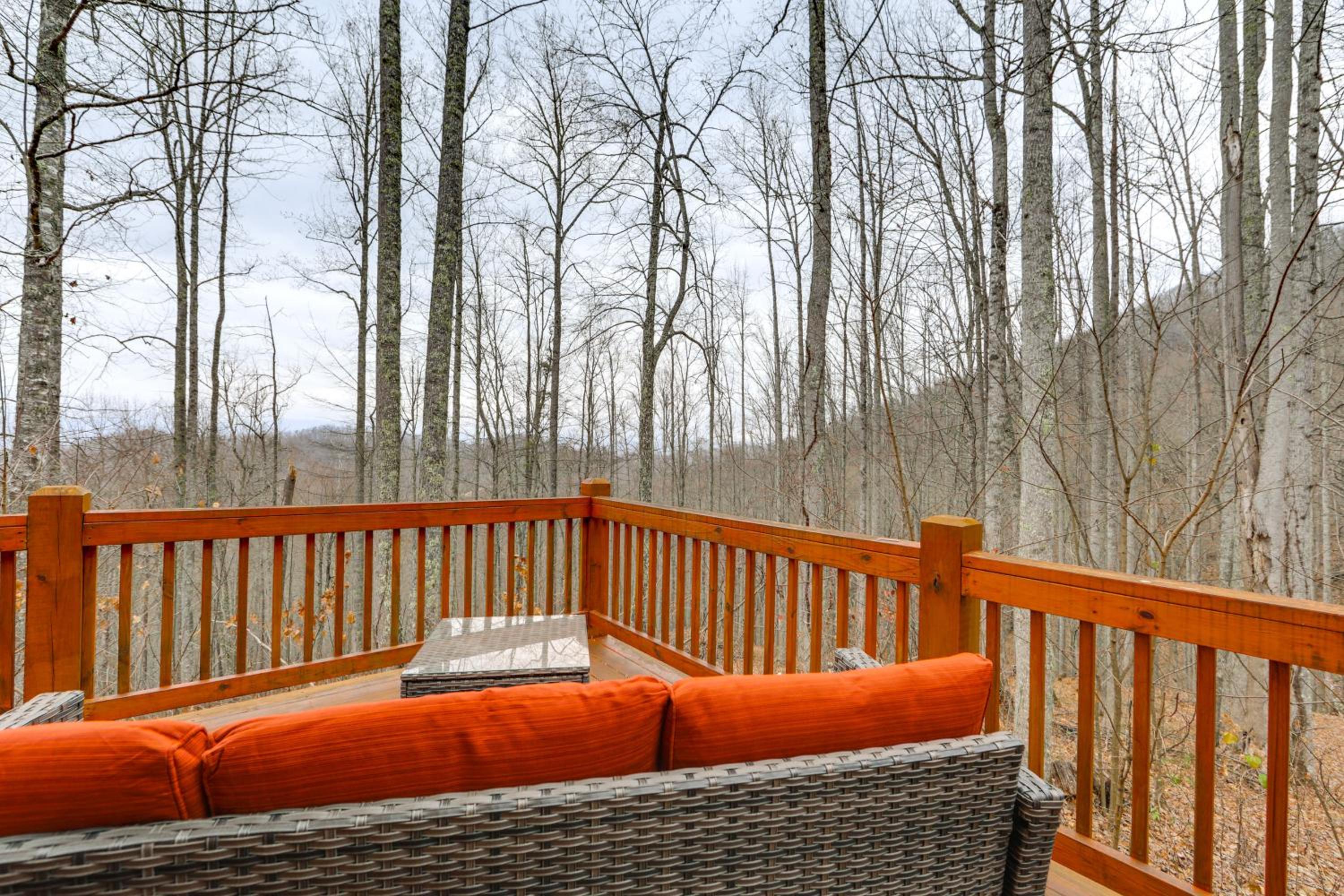 11 Mi to Great Smoky Mountains NP Modern Cabin